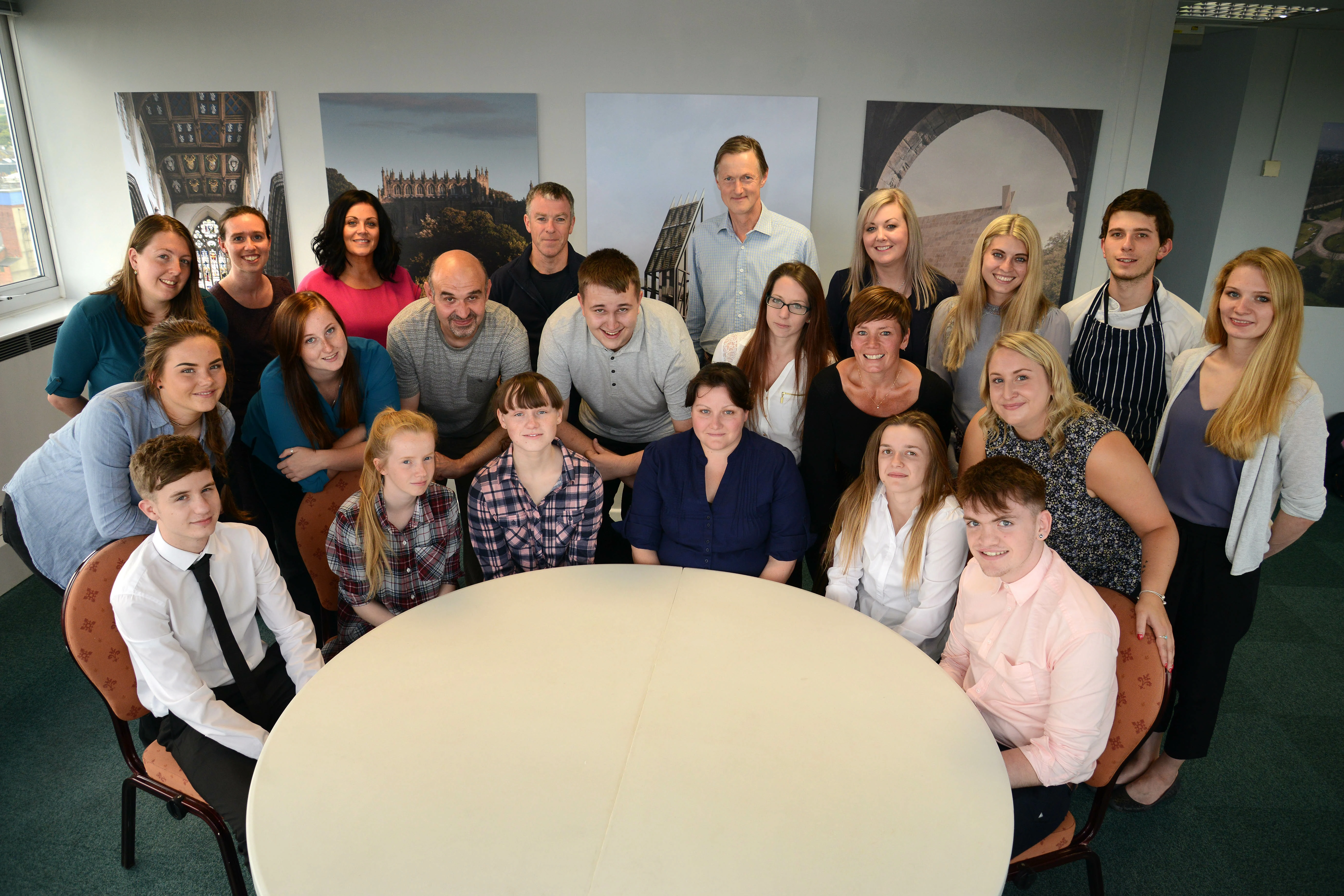 New apprentices at The Auckland Project with line managers and David Maddan, CEO.