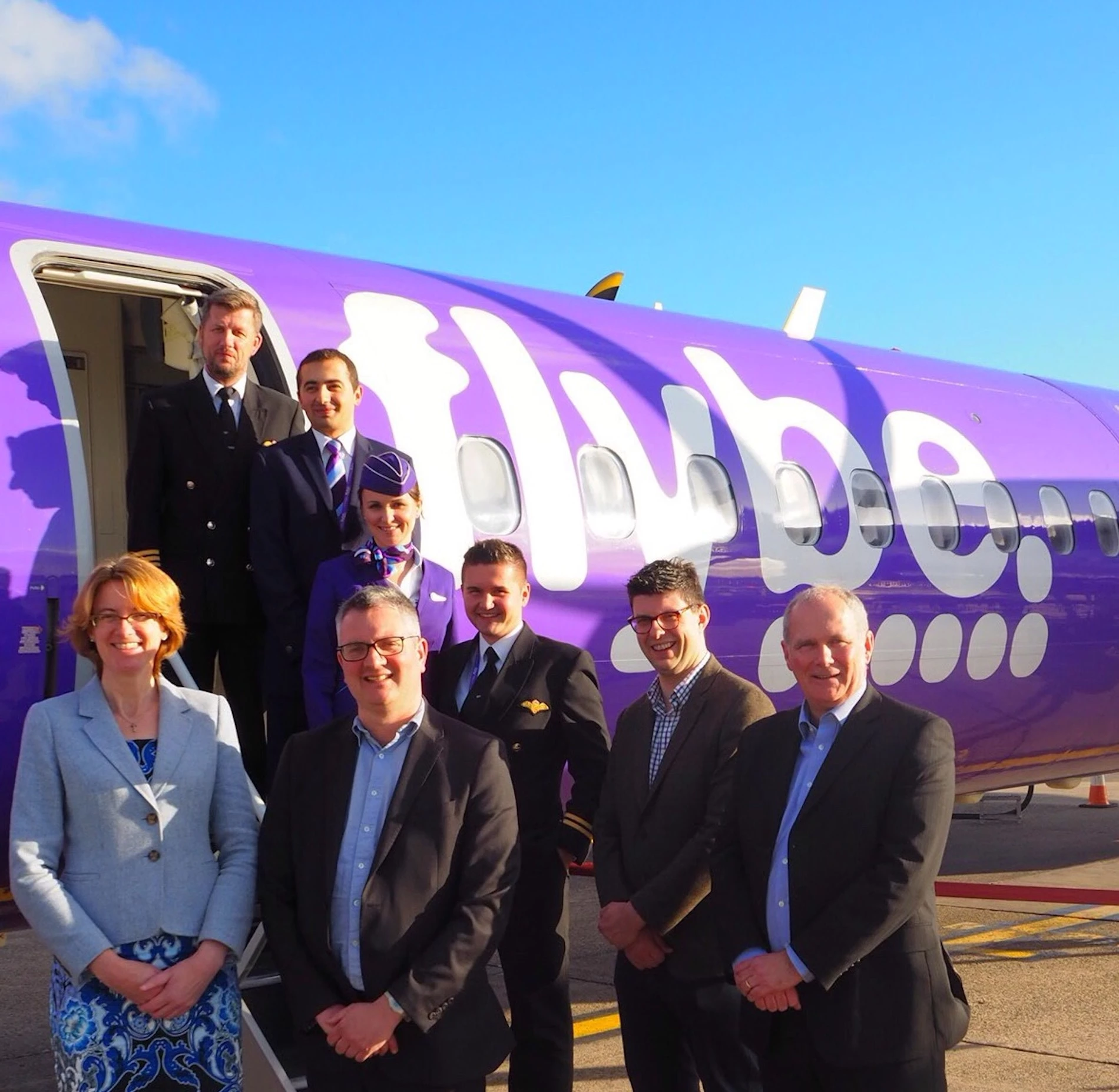  LBA with inaugural Dusseldorf flight