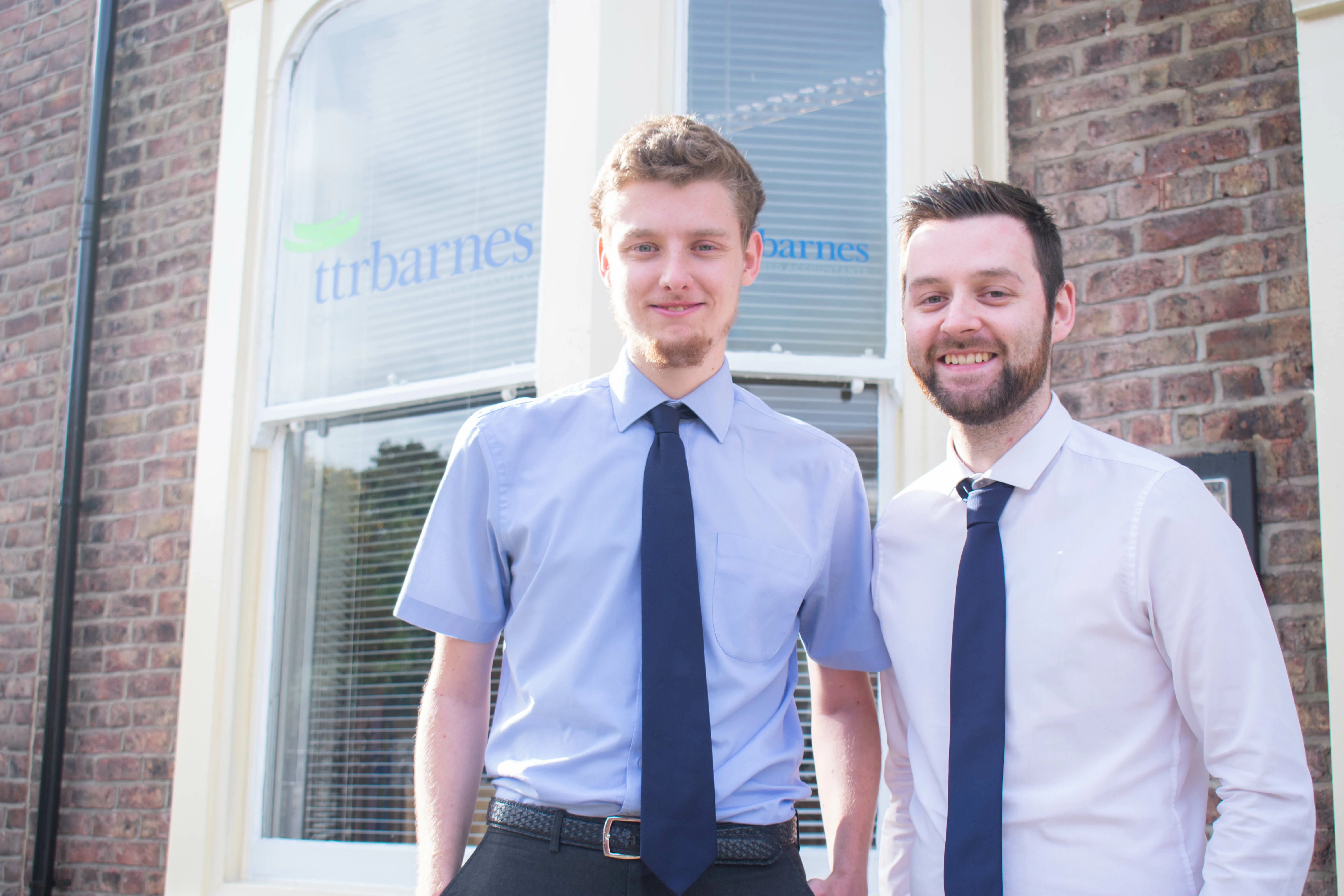 (L-R) Apprentices Jack Stevenson and John Aitken