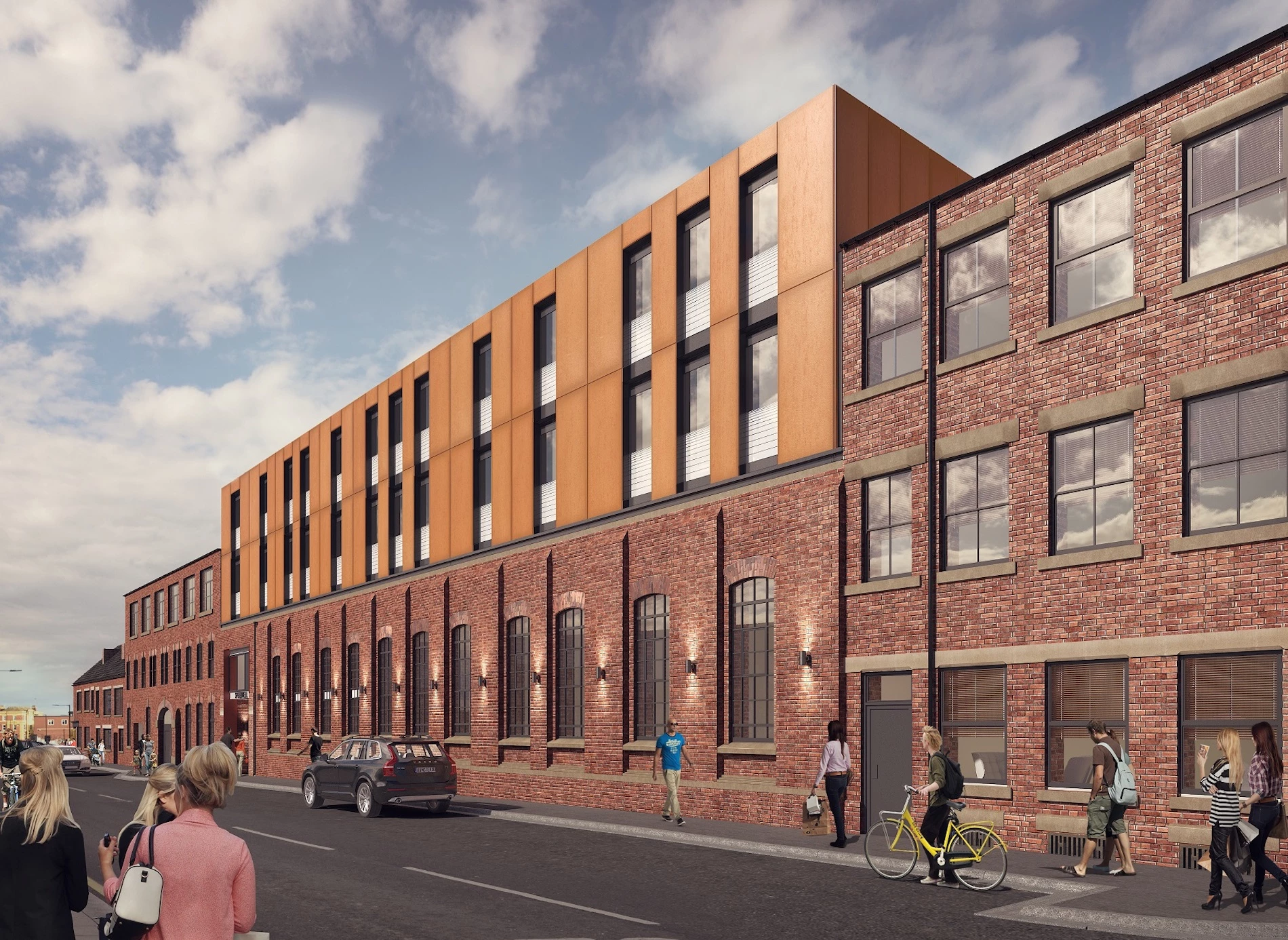 The apartments are giving a new lease of life to the old factory on Sidney Street.