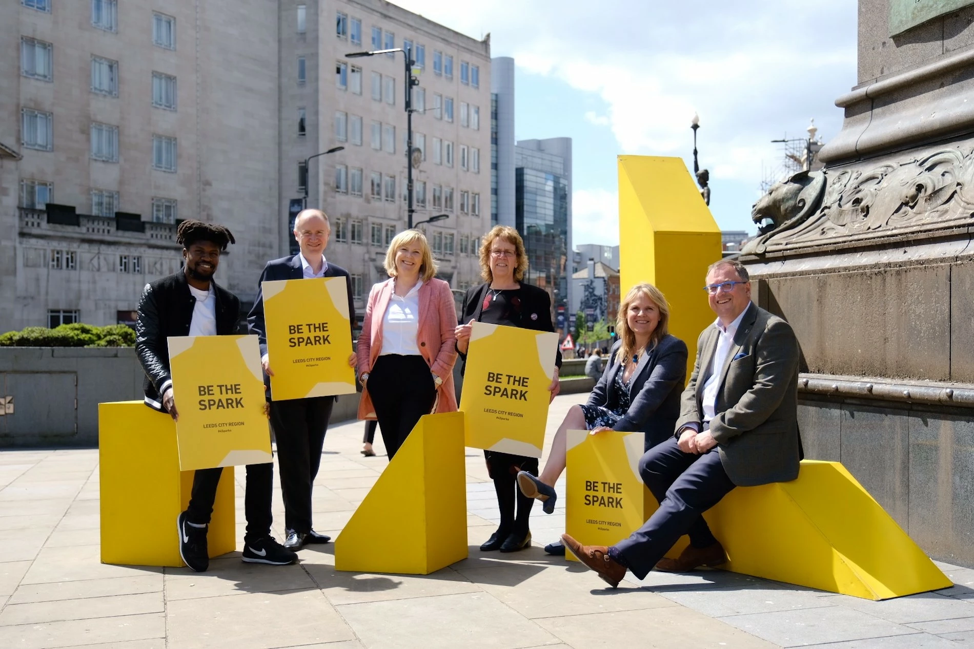 Creative champion Dave-O; Tom Riordan,Leeds City Council; Sally Joynson, Screen Yorkshire; Cllr Judith Blake, Leeds City Council, Kersten England, Bradford Council; Roger Marsh OBE, Leeds City Region Enterprise Partnership.