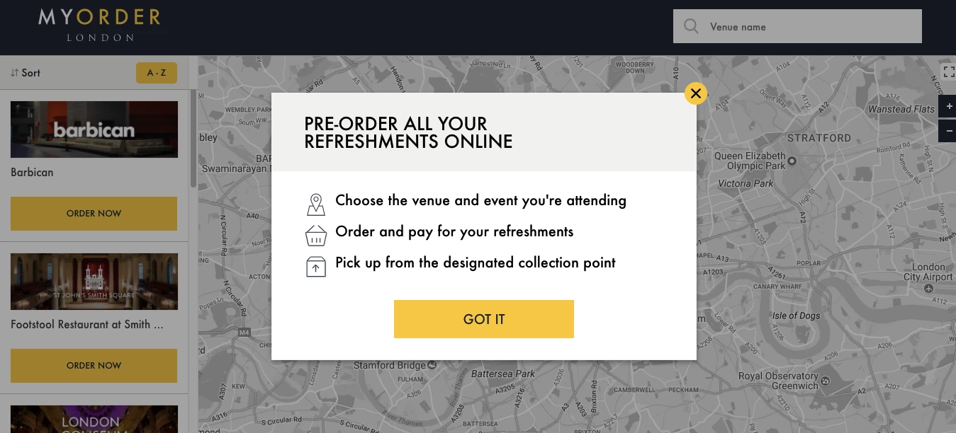 MyOrder London screen shot