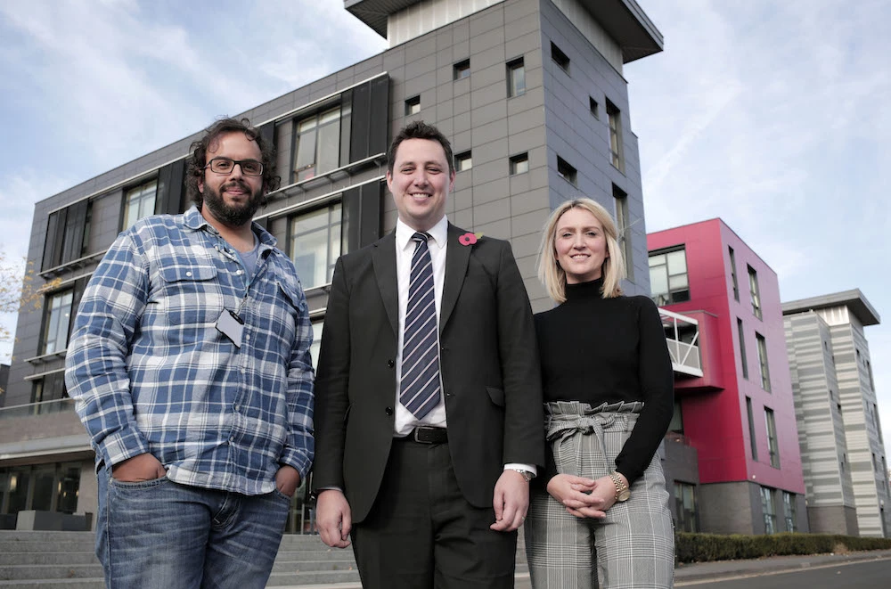 Tees Valley Mayor Ben Houchen (centre)