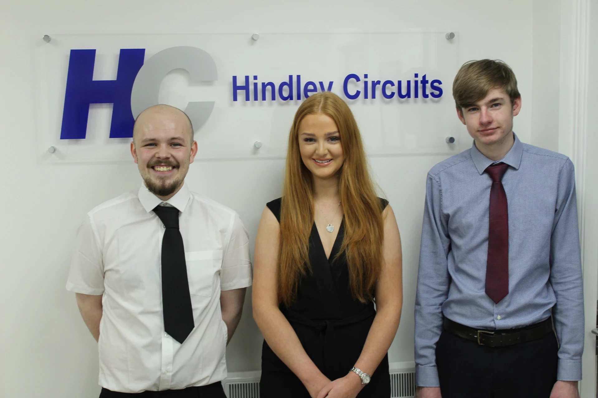 Image from left to right: Adam Thorman, Amy, Callum Barnes.