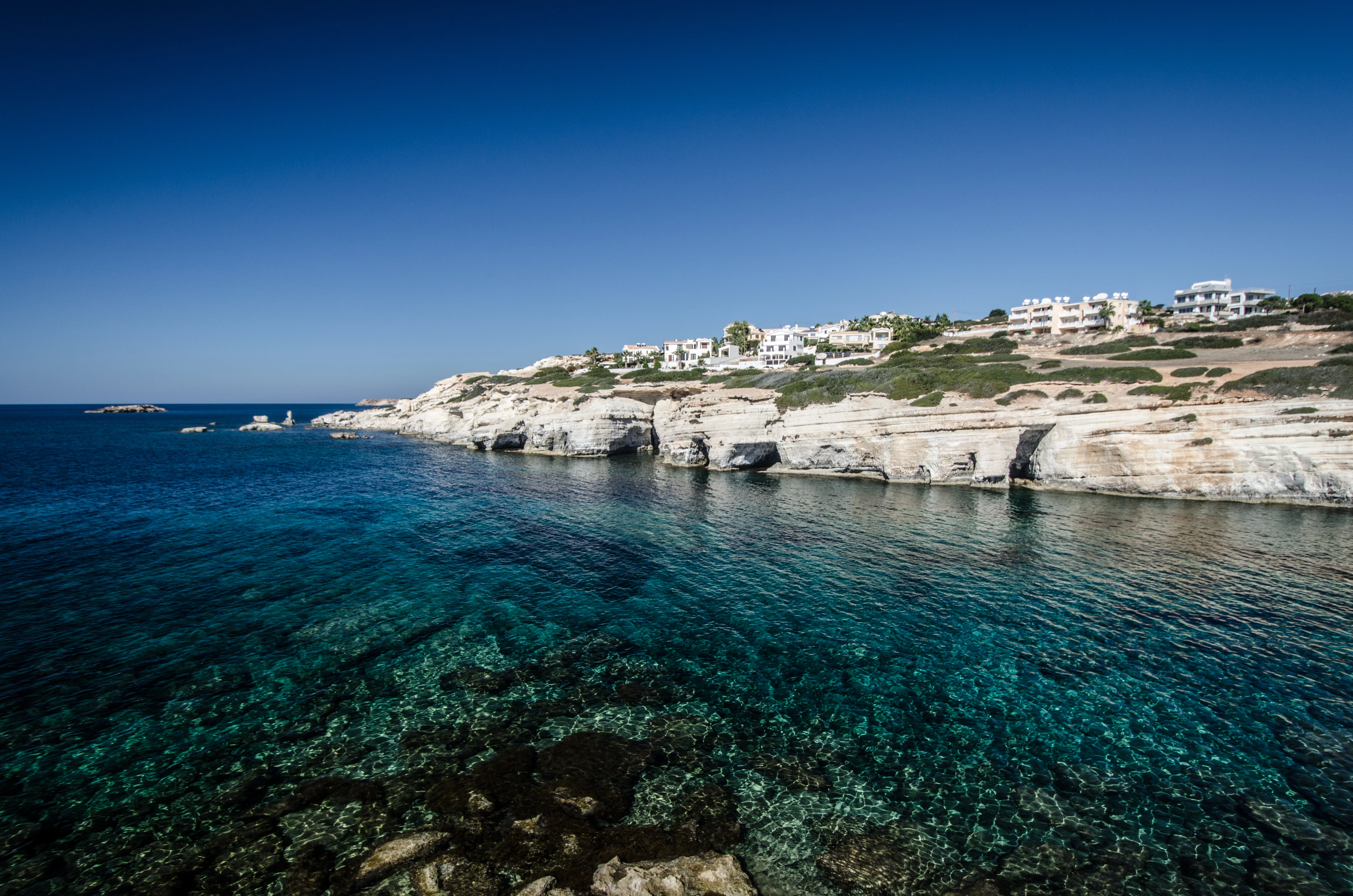 Clear waters and sea caves