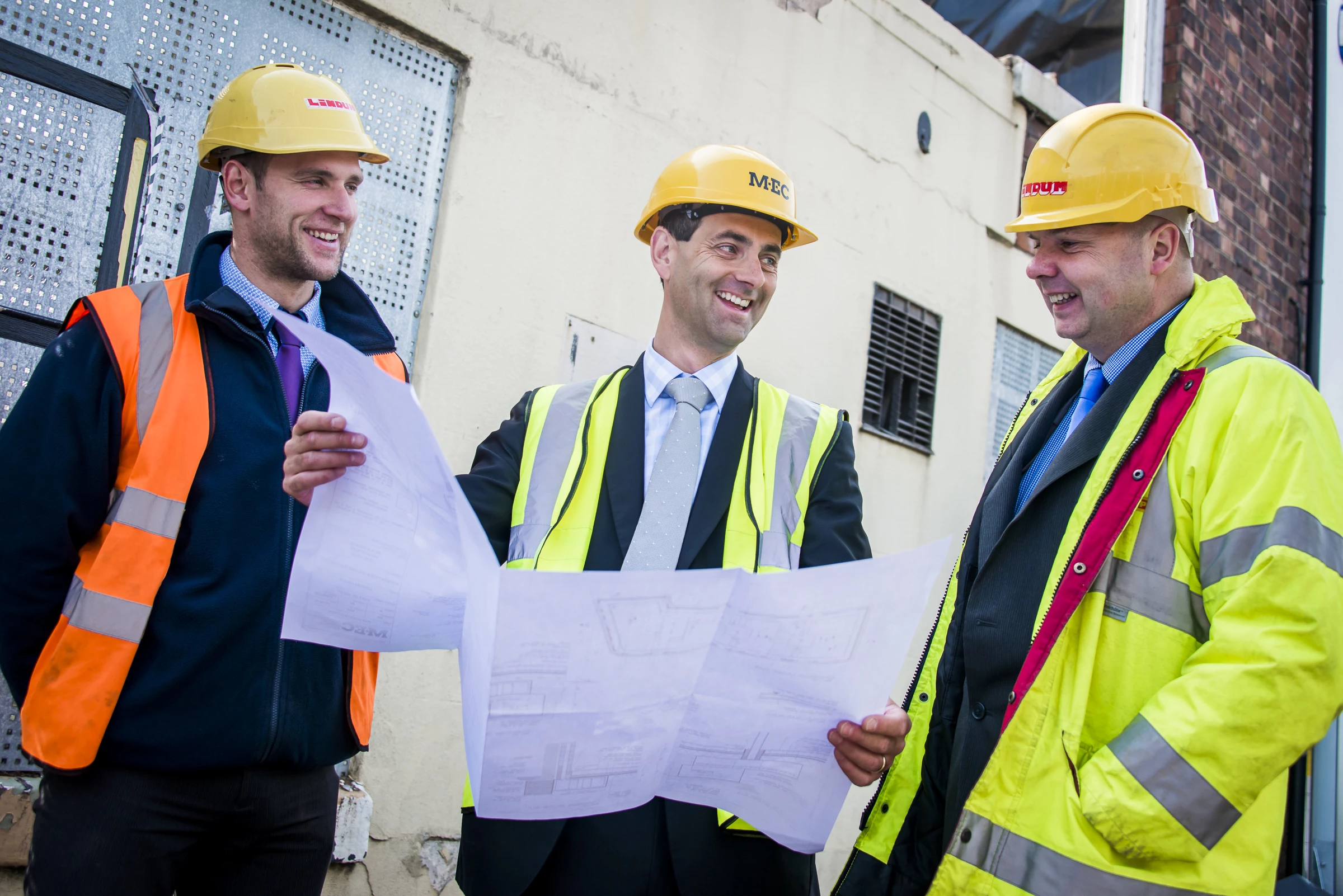 L-R: Darren Leather, Eddie Mewies and Andy Barradell