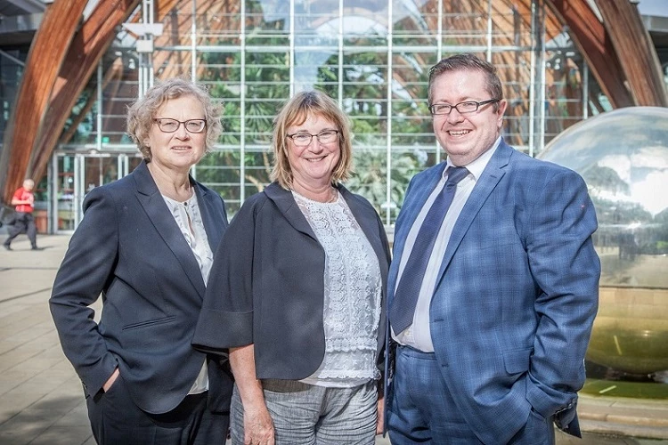 Sarah Ewbank (left) with Taylor&Emmet's fellow Children Panel members, Pat Wotherspoon and James Gascoigne. 