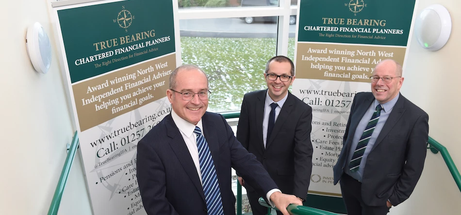 L-R: George Critchley, Cllr Aidy Riggott and Peter Rooney