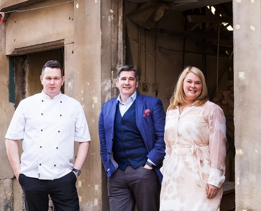 Left to Right Hotel Indigo Manchester - Victoria Station Executive Chef Andrew Green, General Manager James McDevitt and Director of Sales Nicola Staley 