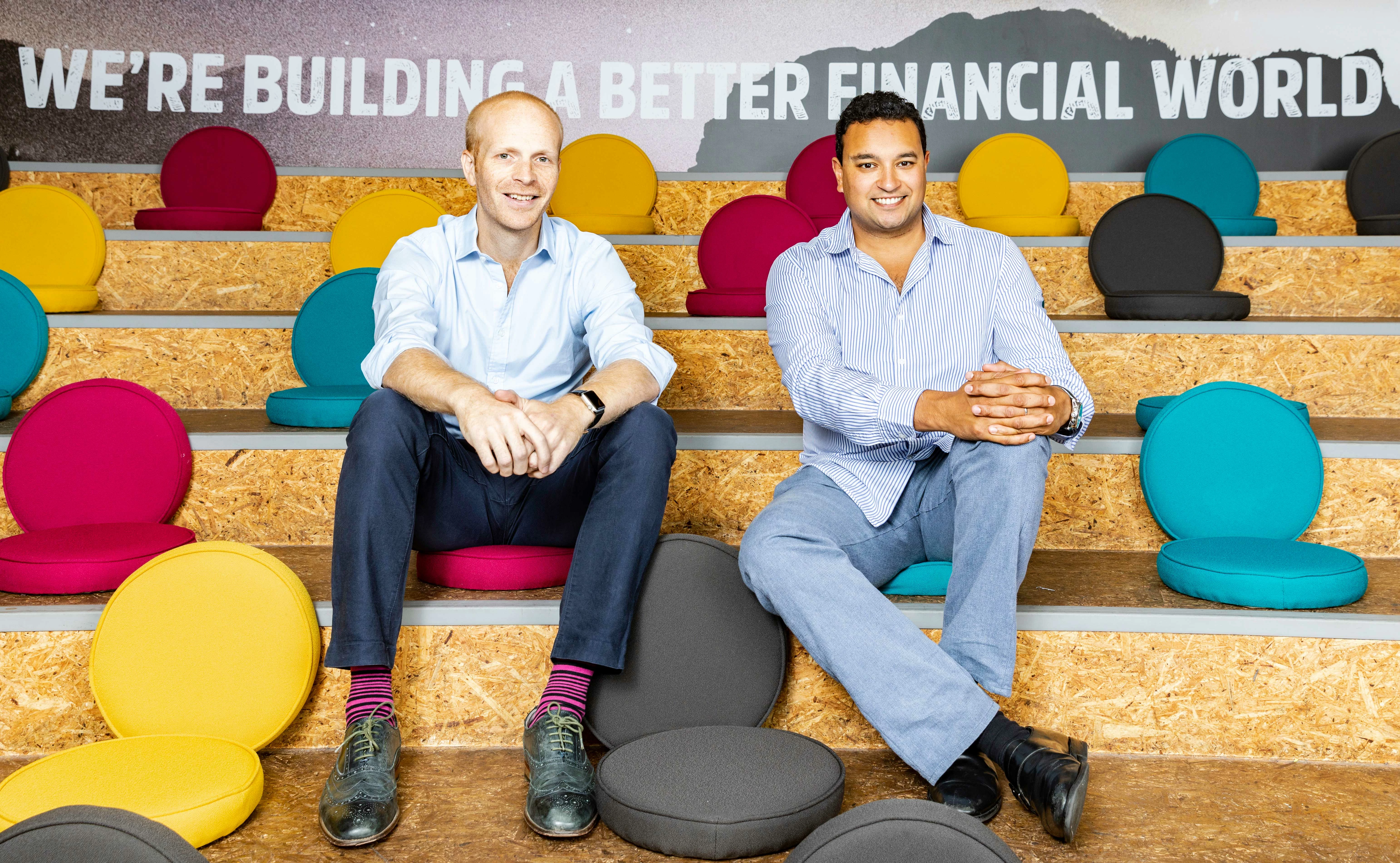 Funding Circle co-founders James Meekings (left) and Samir Desai