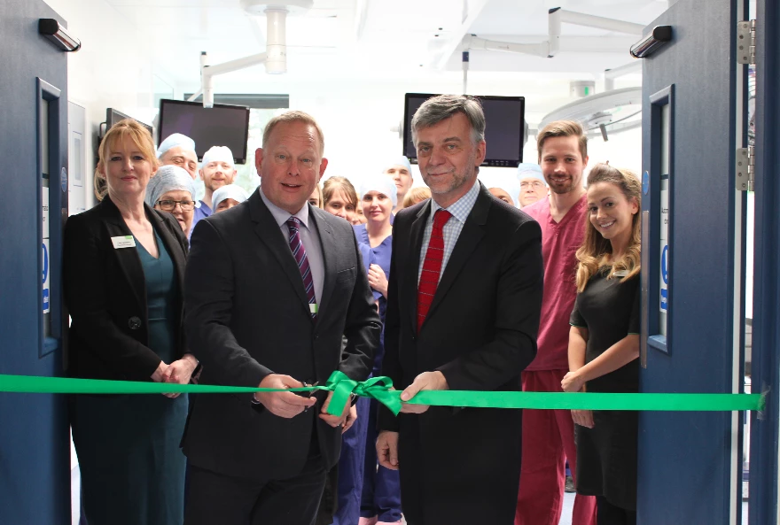 Hospital Director, John Pickering with Consultant Orthopaedic Surgeon, Professor Vladimir Bobic