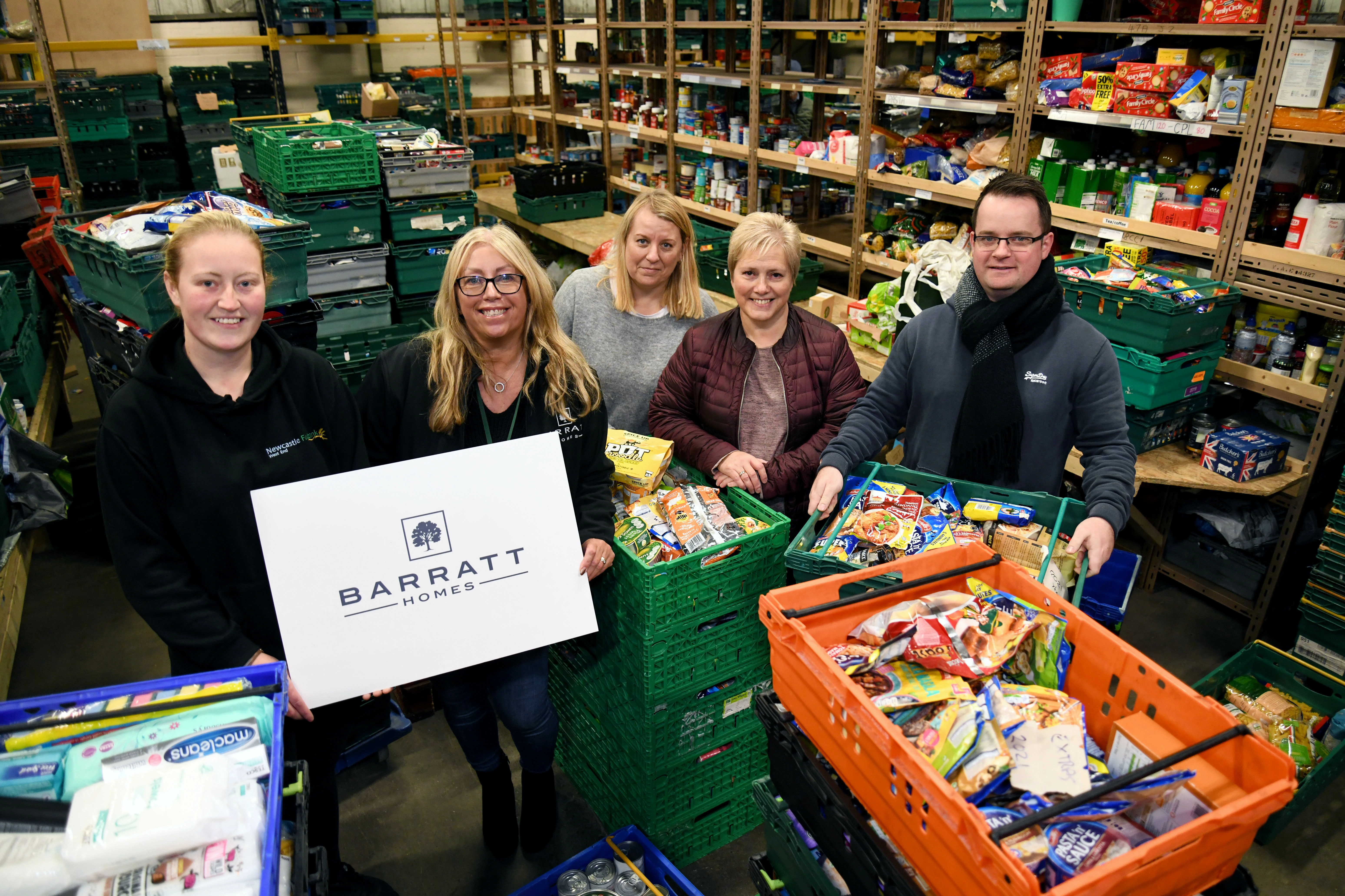 Barratt Developments volunteer at local West End Food Bank this Christmas