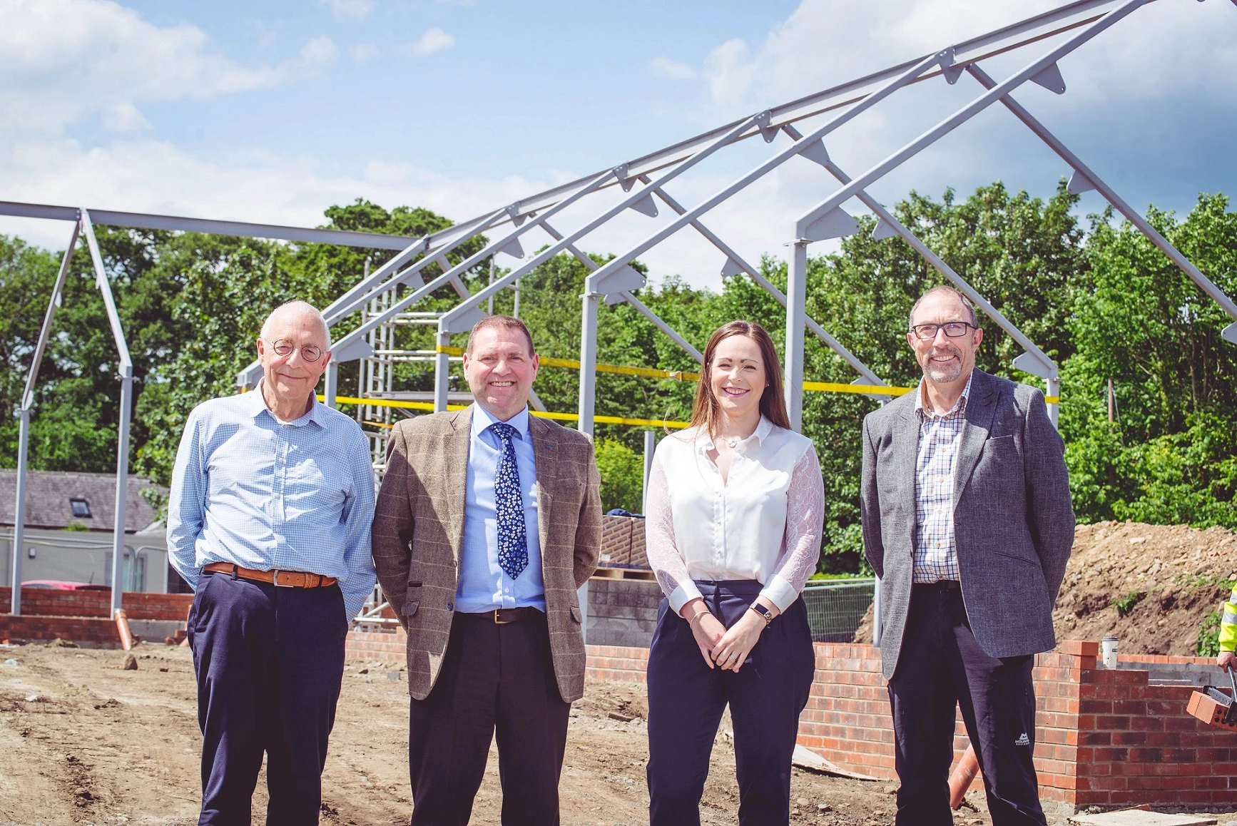 Osbit Executive Chairman Tony Trapp, Advance Northumberland Managing Director Ken Dunbar, Advance Northumberland RGN Manager Katy McIntosh, Osbit Finance Director Mark Hatton