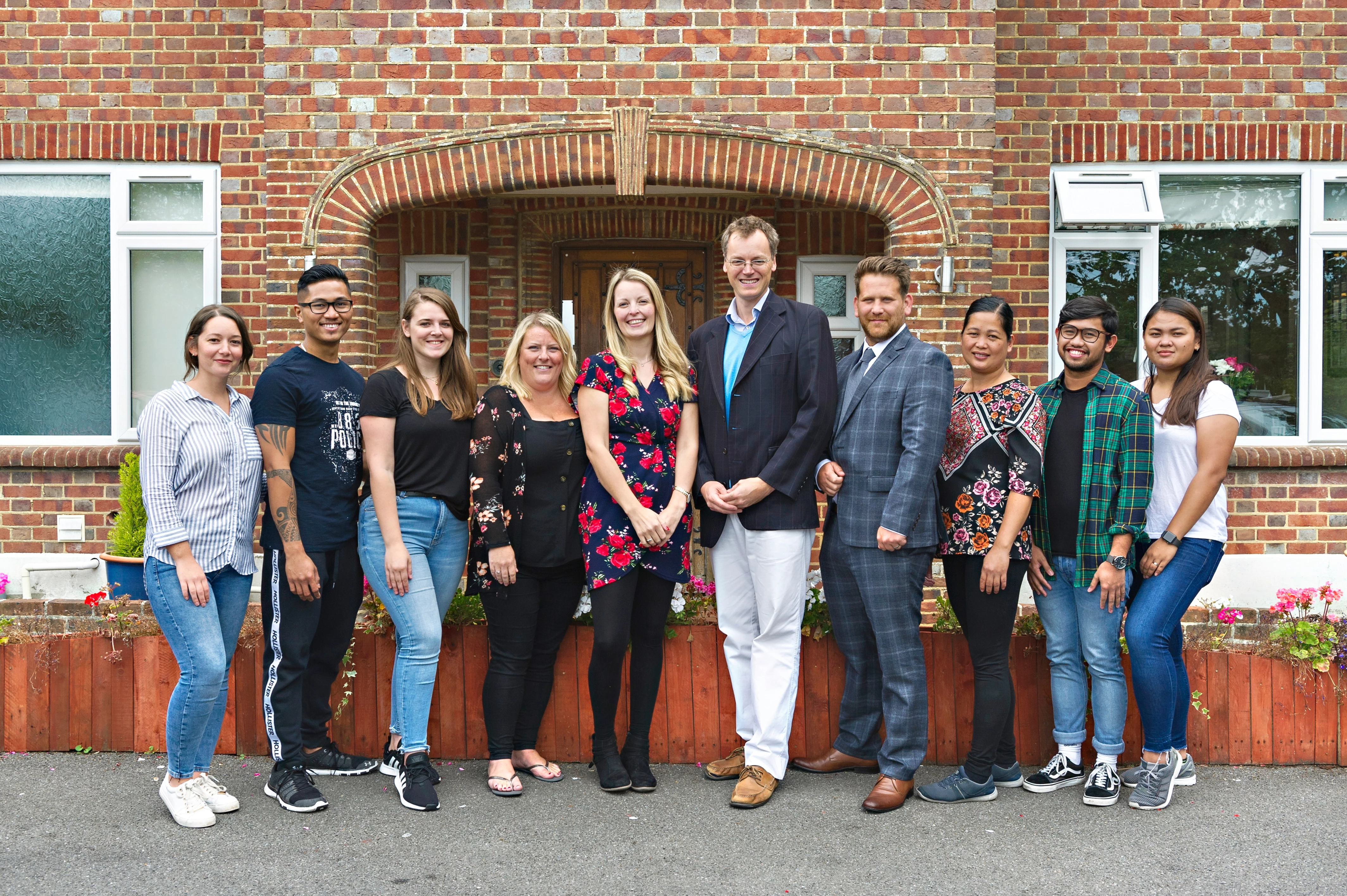 The Tides care home staff with local MP, Michael Tomlinson