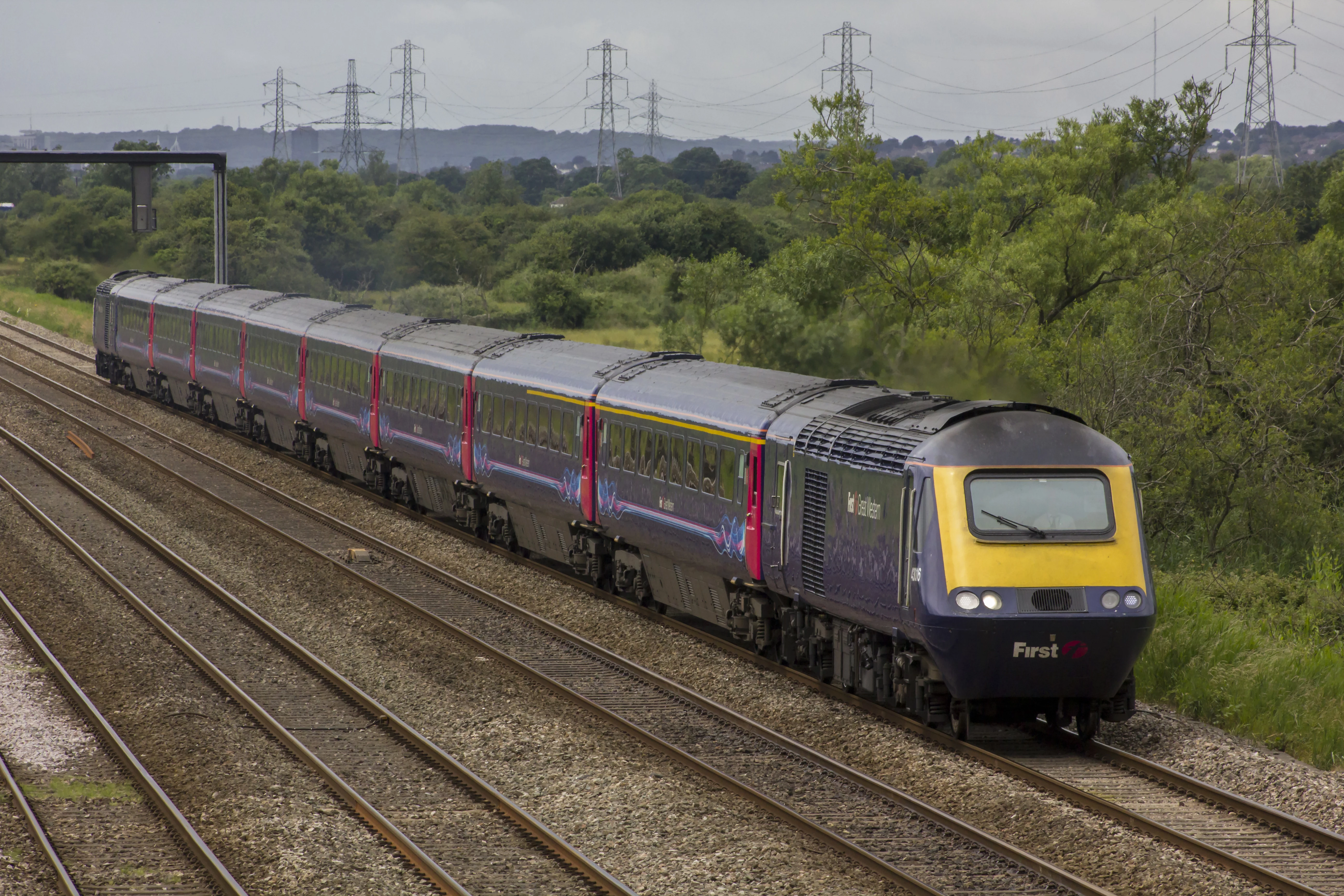 High Speed Train at Marshfield, south Wales