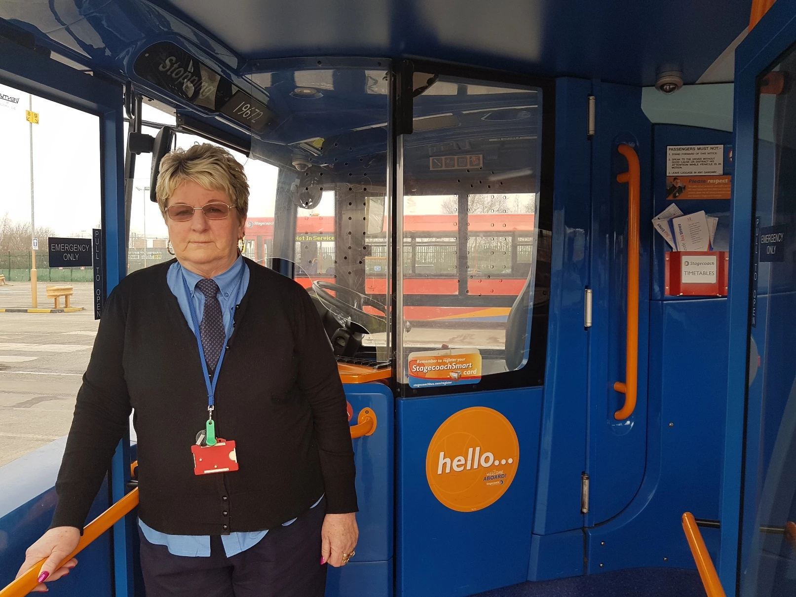 Stagecoach north East bus driver Angie McGill