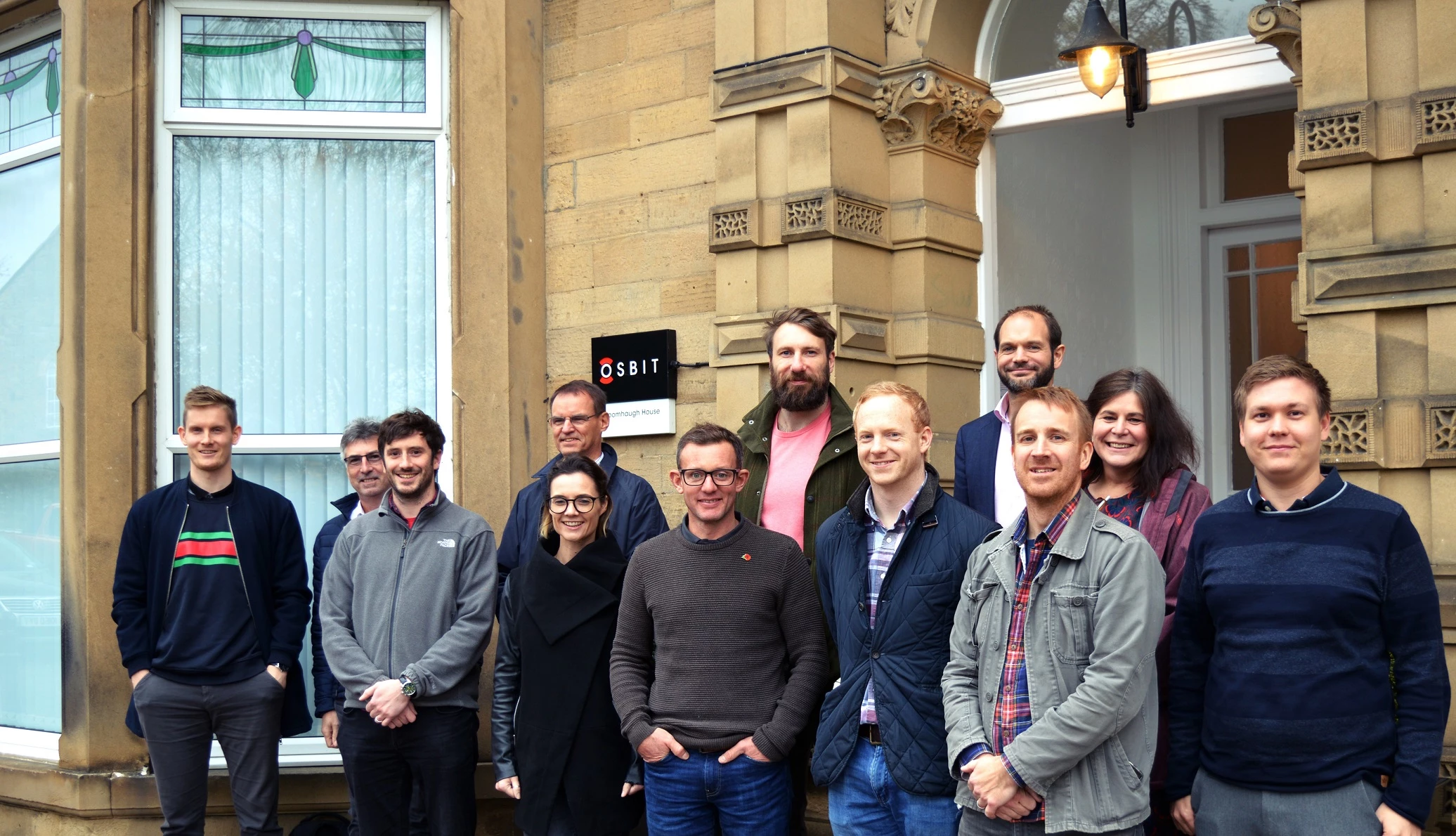 Staff from Ørsted and Osbit at the firm’s headquarters, Riding Mill, Northumberland