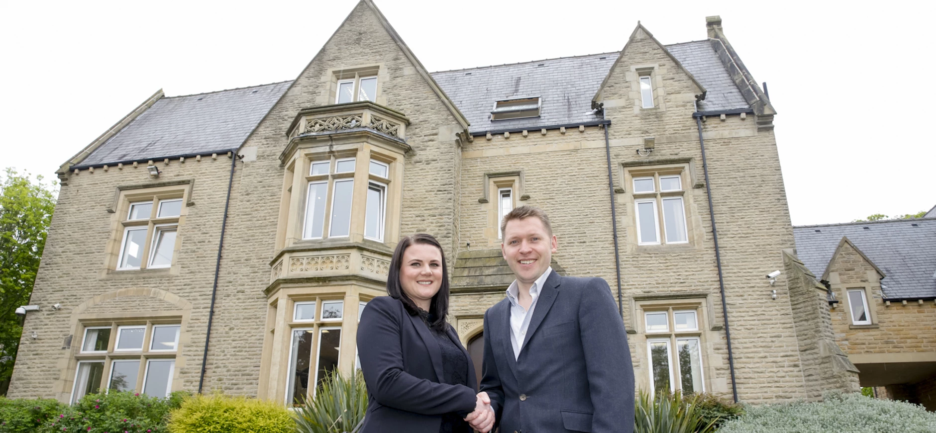 Katrina Cliffe with Orchard's Gareth Henderson.