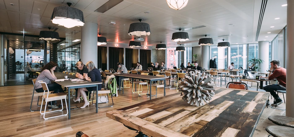 Inside WeWork's South Bank centre, London