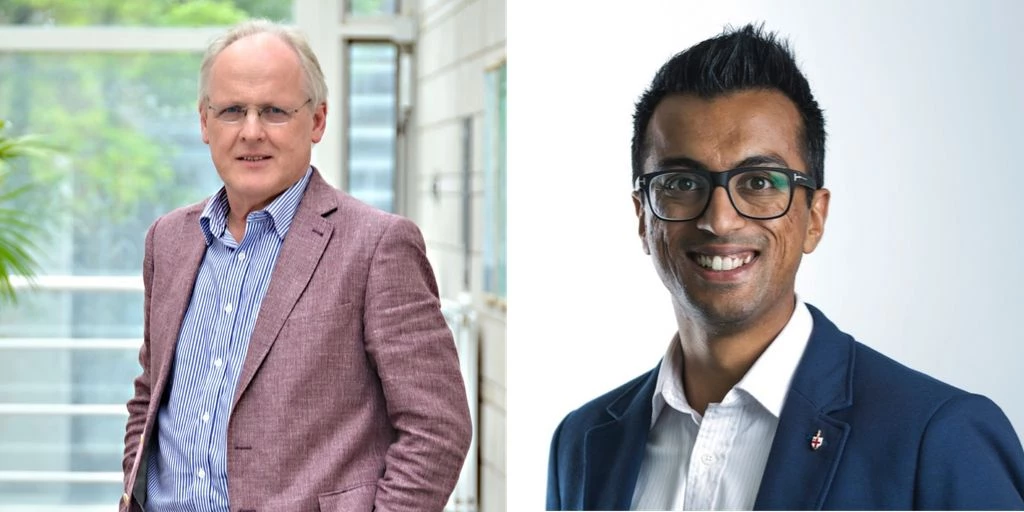 Steve Furber CBE and Vikas Shah MBE 