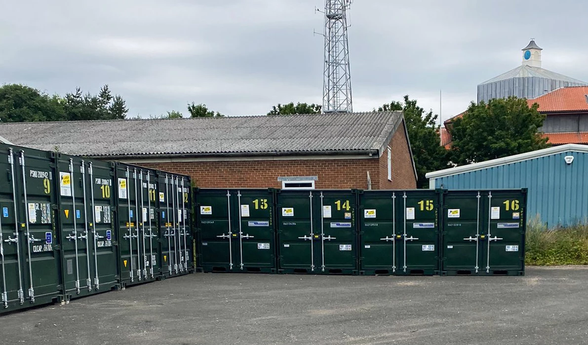 Containers on the new U Hold The Key site in South Shields