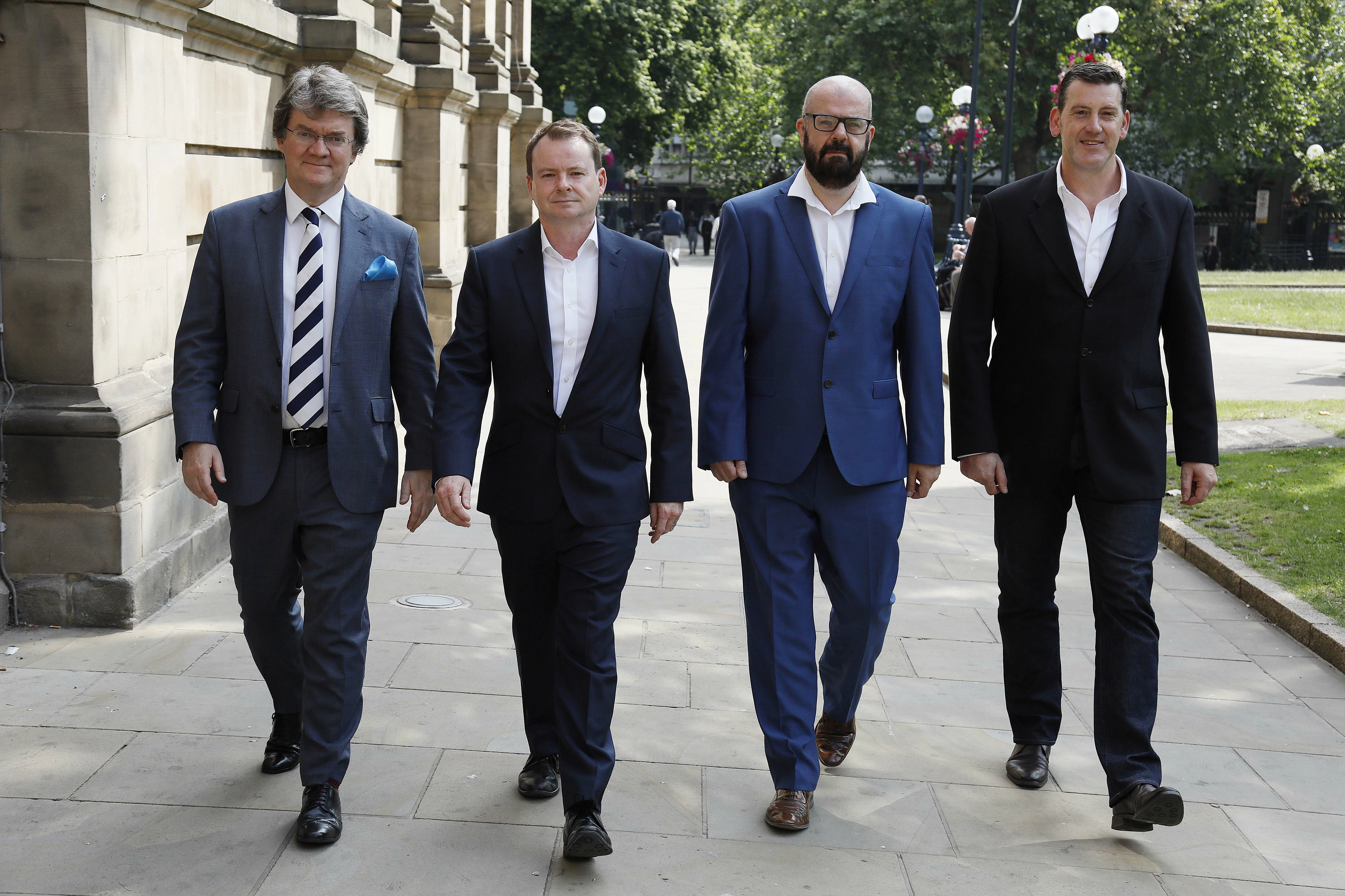 (l-r) Steve Jones, managing director; Rob McGuinn, Director (Leicester); David Hiley, associate; Gary Church, Director (Birmingham) – all MDA Consulting.