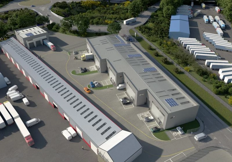 CGI of Purfleet Trade Parc, Essex. 