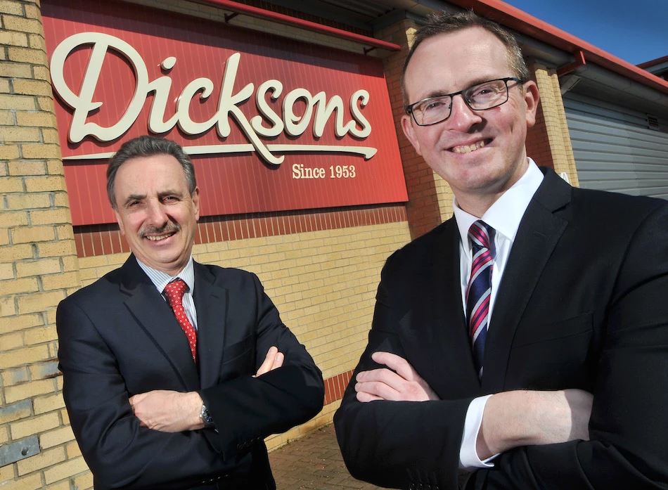 Michael Dickson, Executive chairman of Dicksons with Chris Hayman, Managing Director 