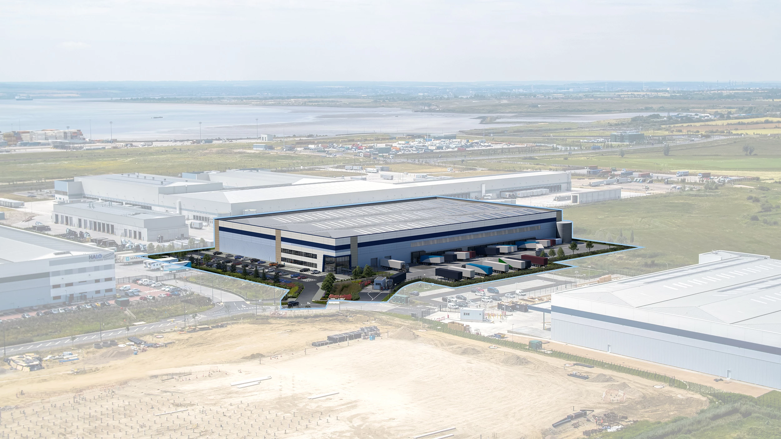 CGI of London City Bond's London Gateway lease.