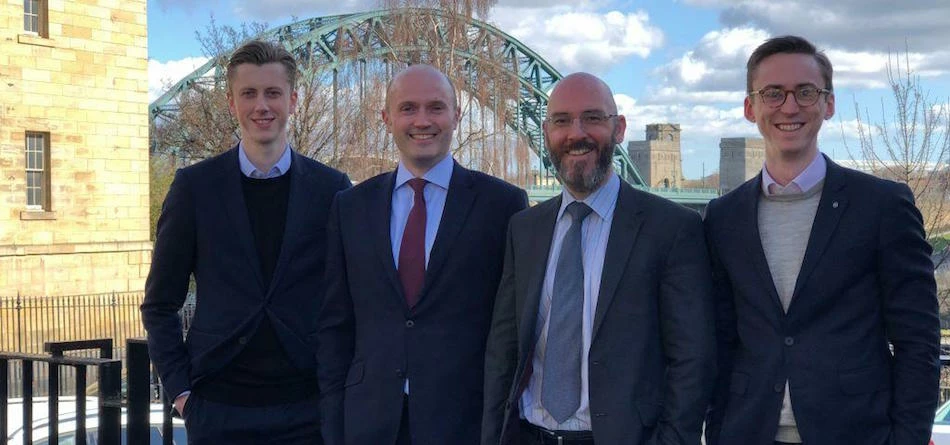 L-R: Ben Jackson, Jonathan Waters, Mark Adams and Tom Clarke