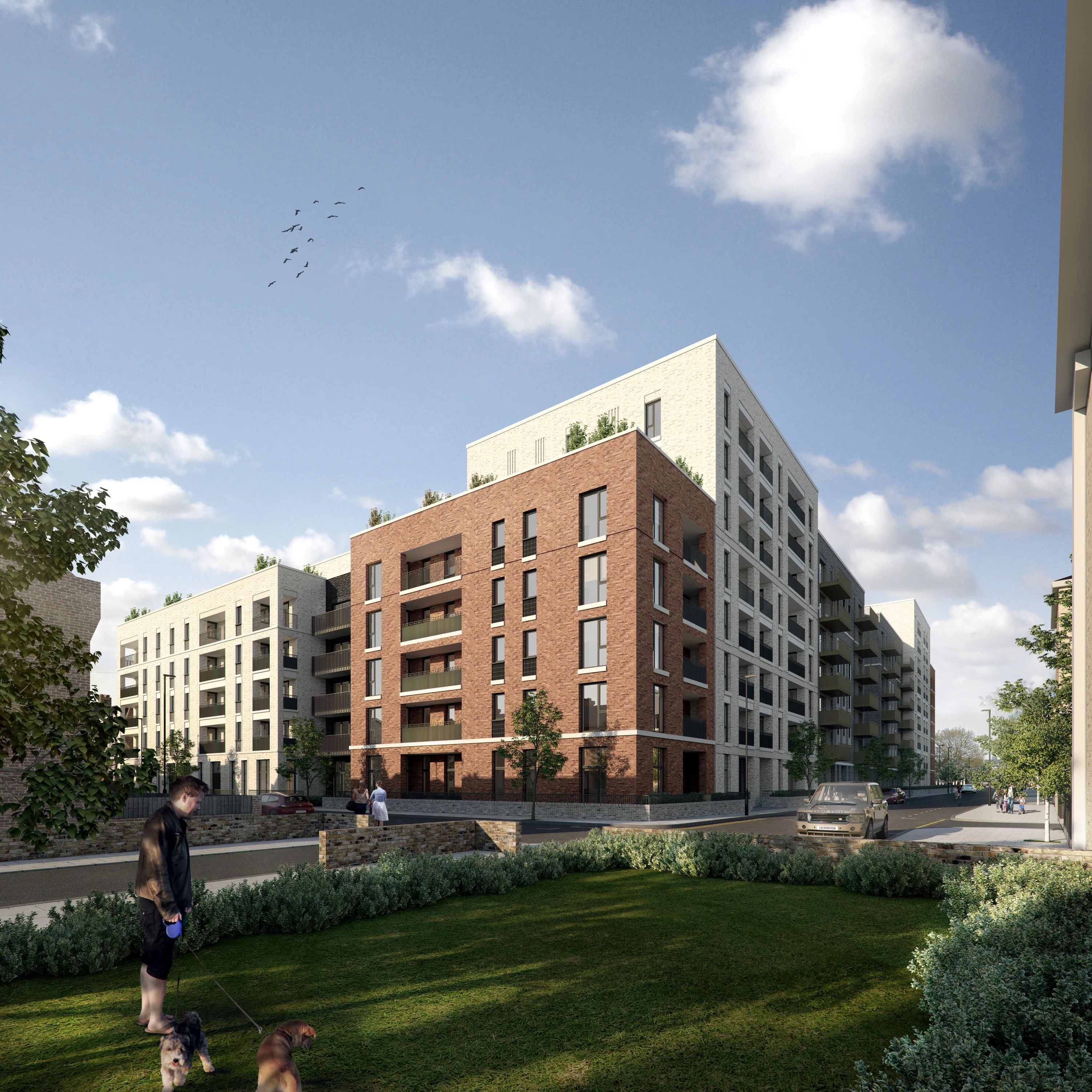 CGI's of new Lambeth development. 