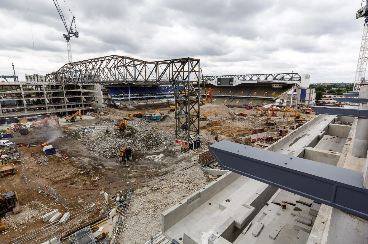 Latest images of Spurs' new stadium development.