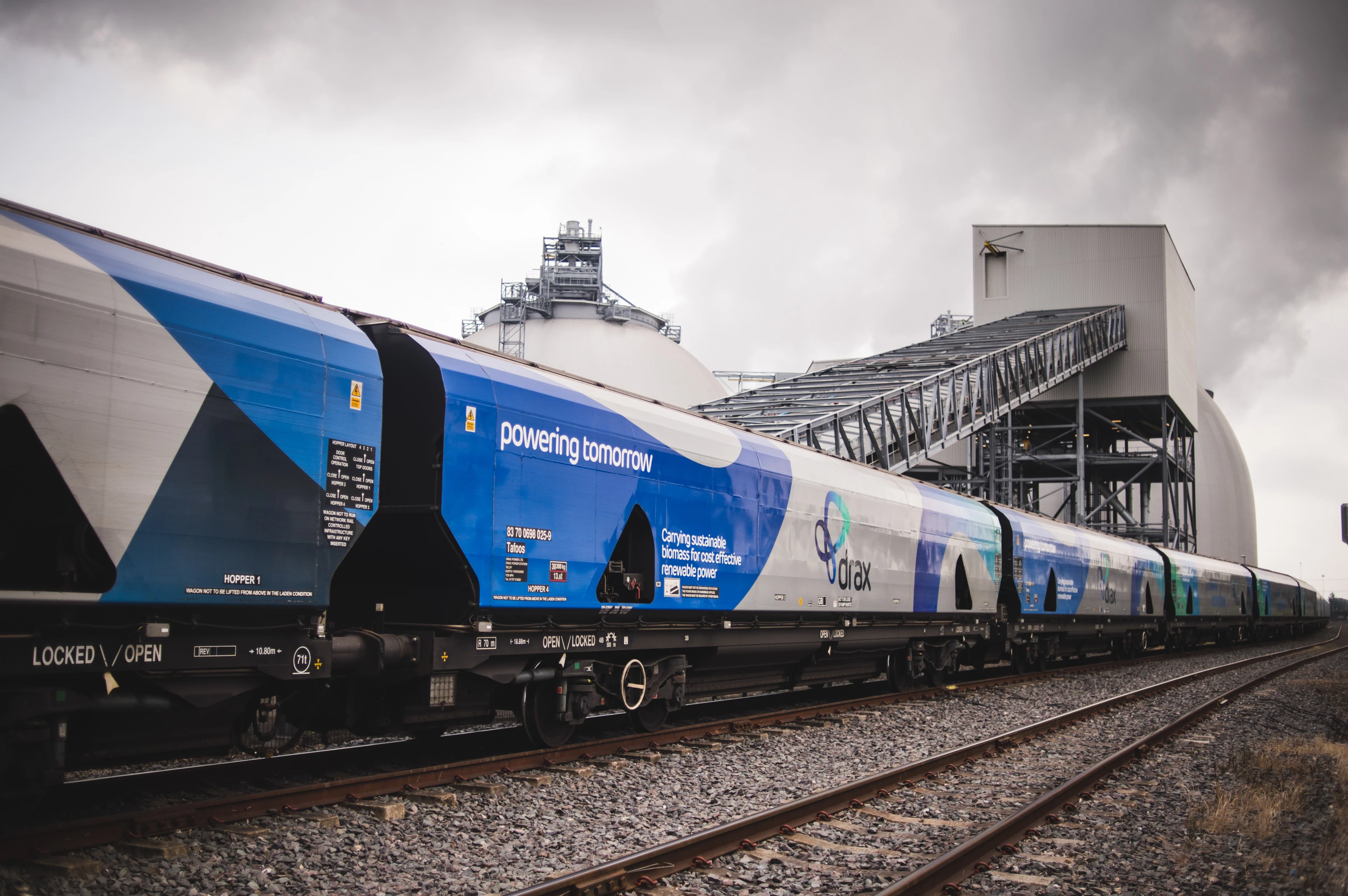 Hundreds of trains arrive at Drax every month