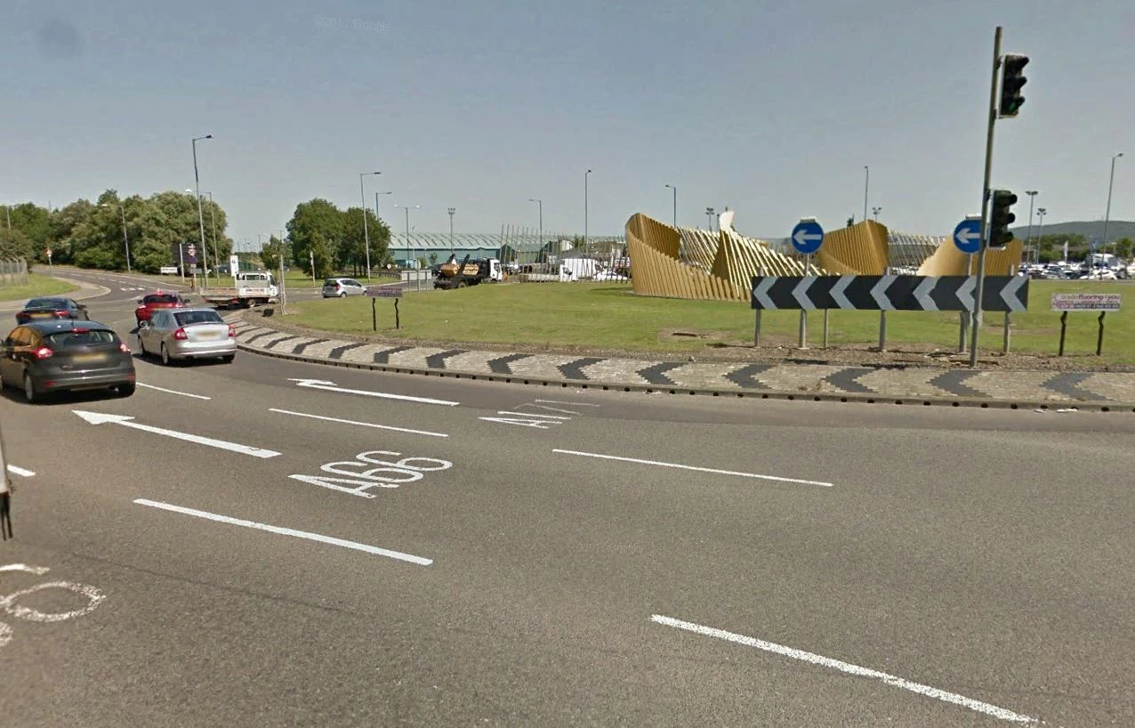 Image of the Cargo Fleet roundabout to be accredited to Google: Street View