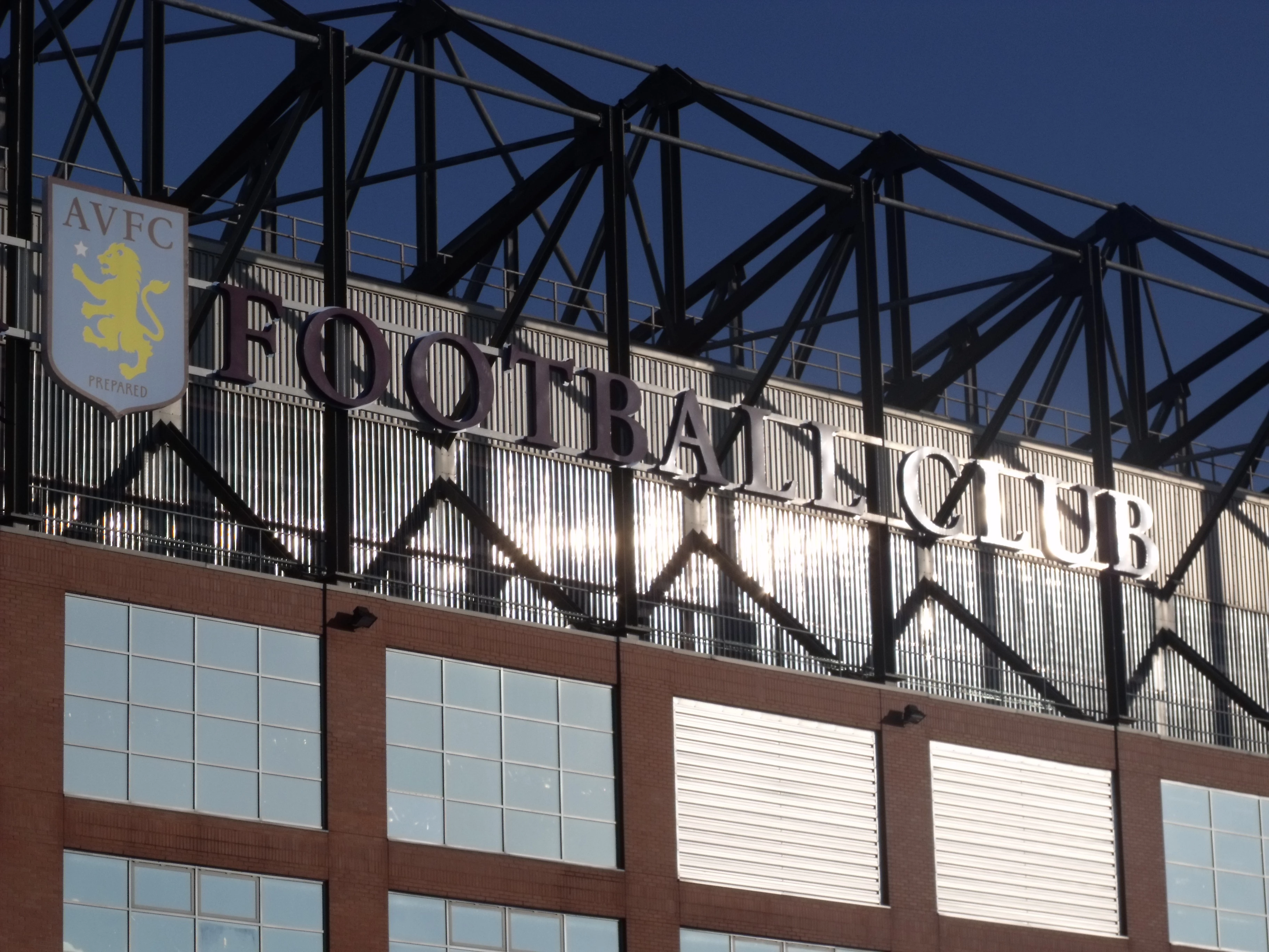 Trinity Road Stand - Villa Park - Football Club - sign