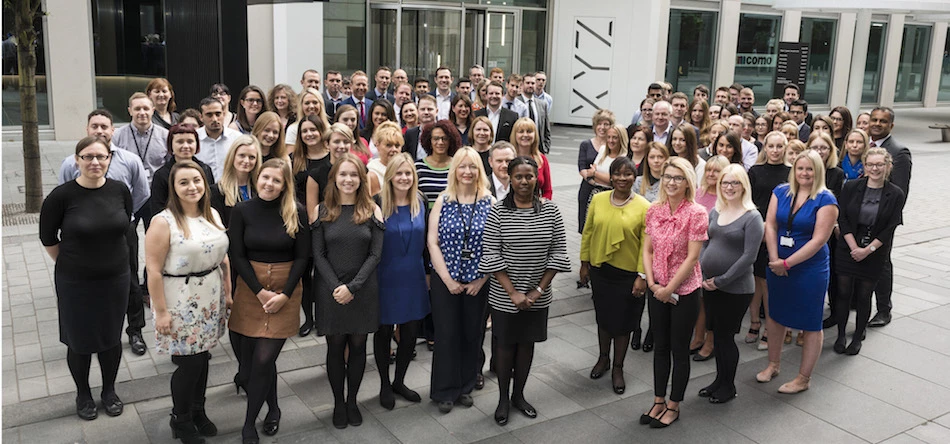 Members of Shoosmiths' Manchester team at XYZ