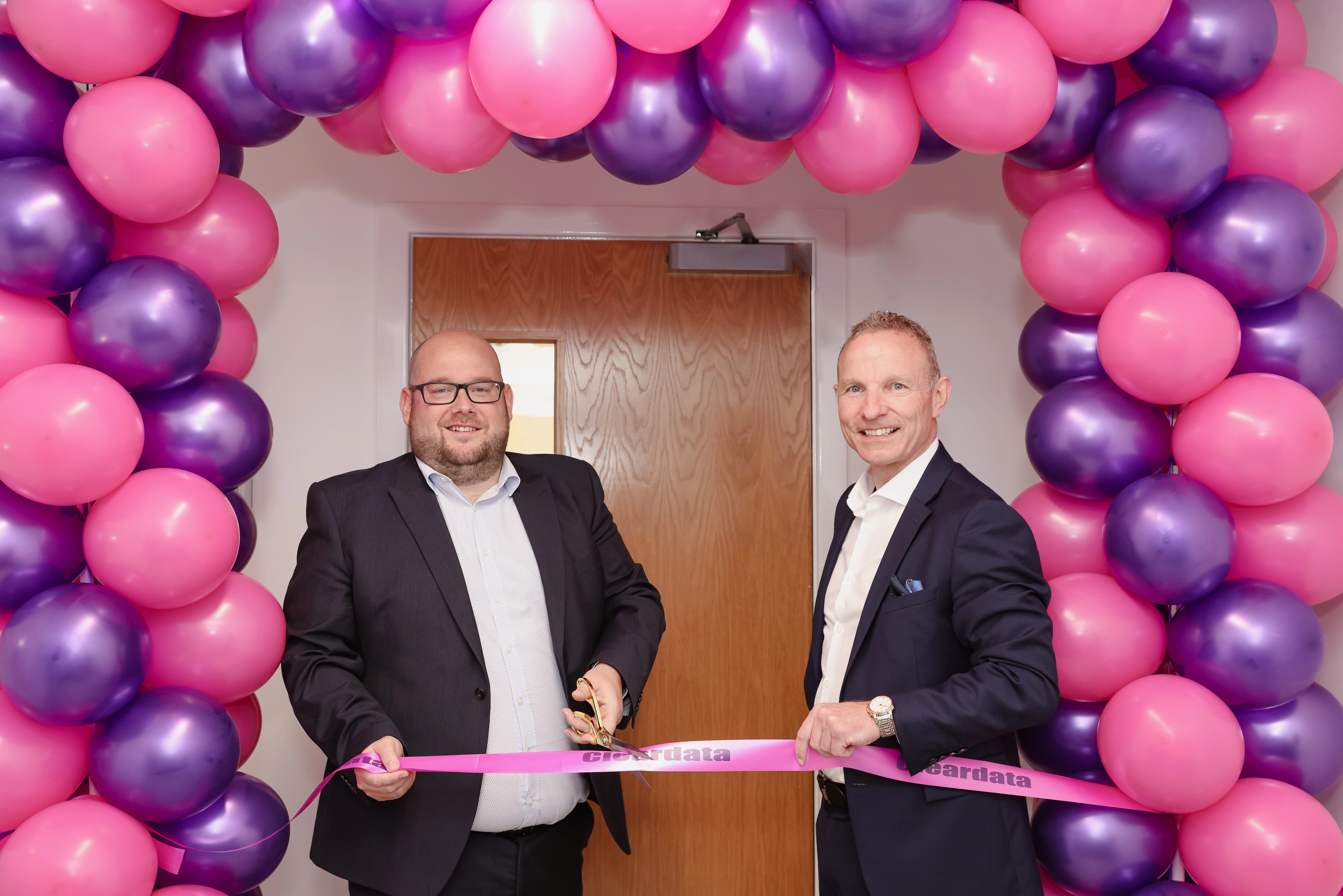 (L - R): David Elliott, Chief Digital Information Officer, Northumbria Healthcare NHS Foundation Trust and David Bryce, Managing Director, Cleardata UK Ltd.