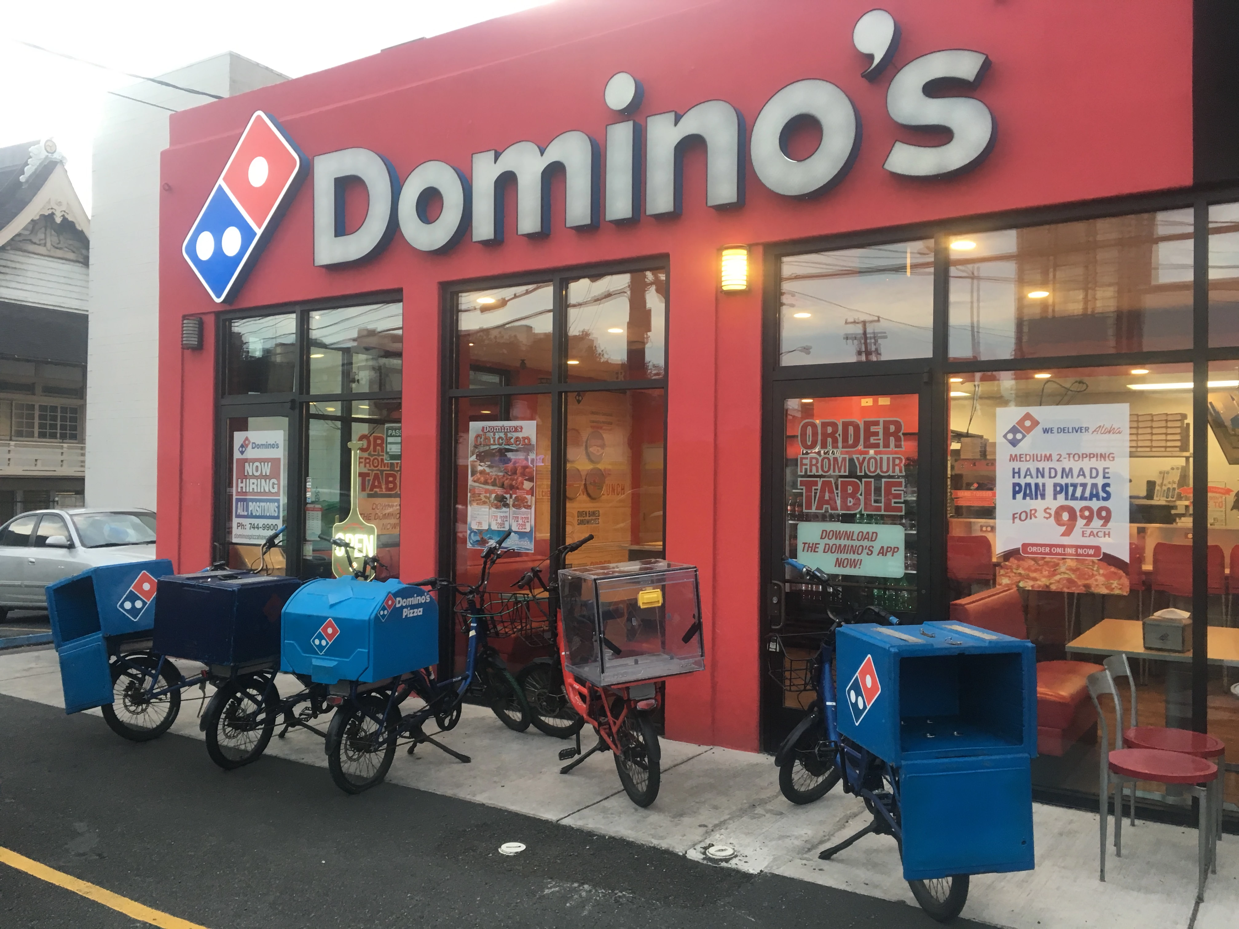 Domino's Pizza delivery bikes