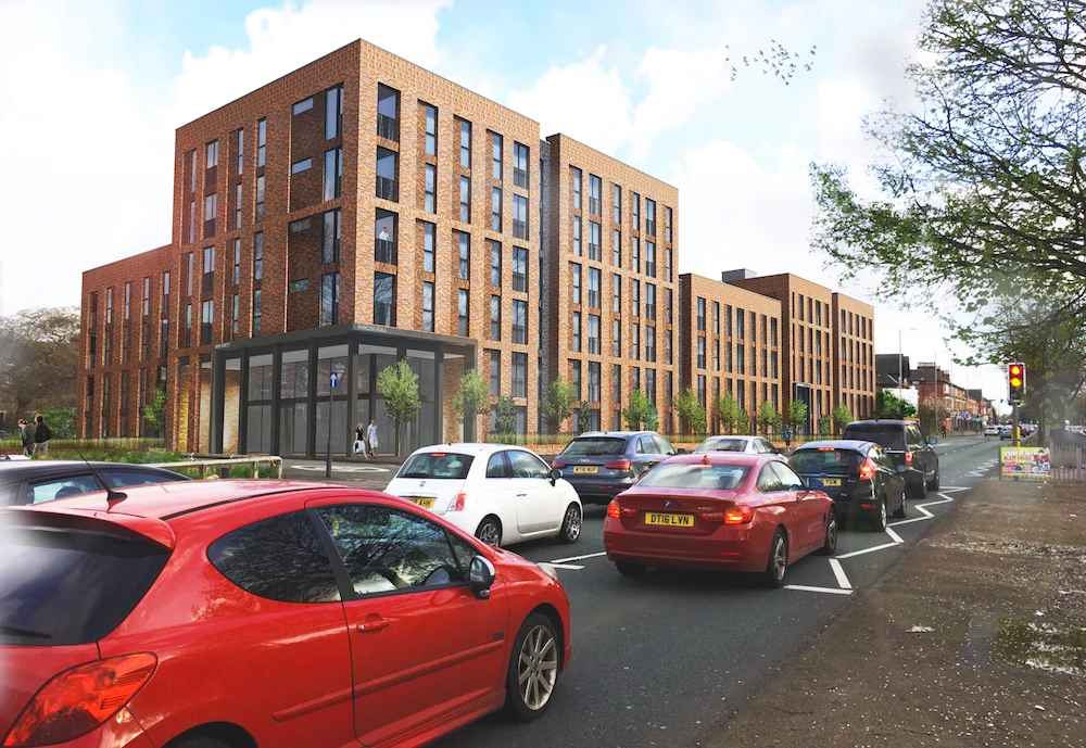 A CGI of the proposed Princess Road scheme