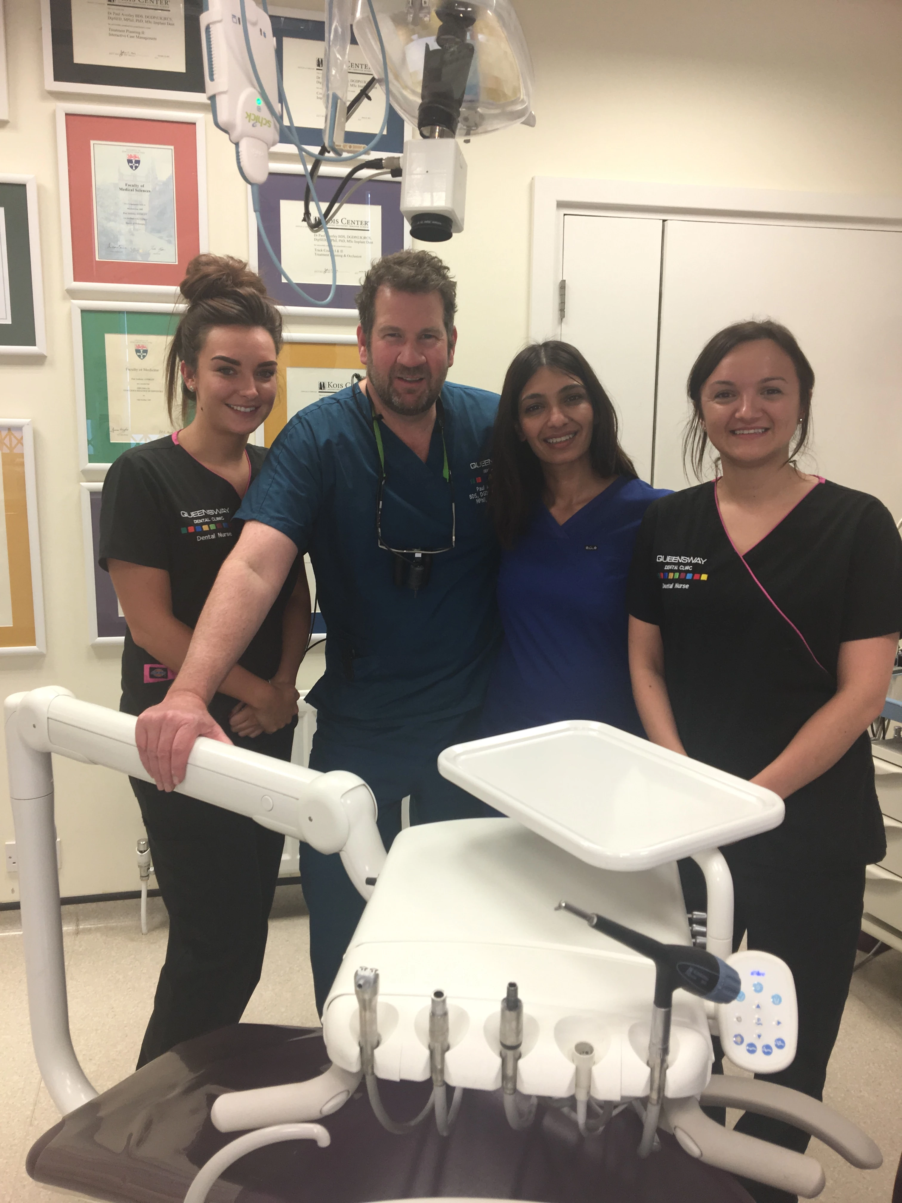 Queensway's Hannah Bell, Dr Paul Averley, Dr Uzma Olbrich and Katie Fergusson