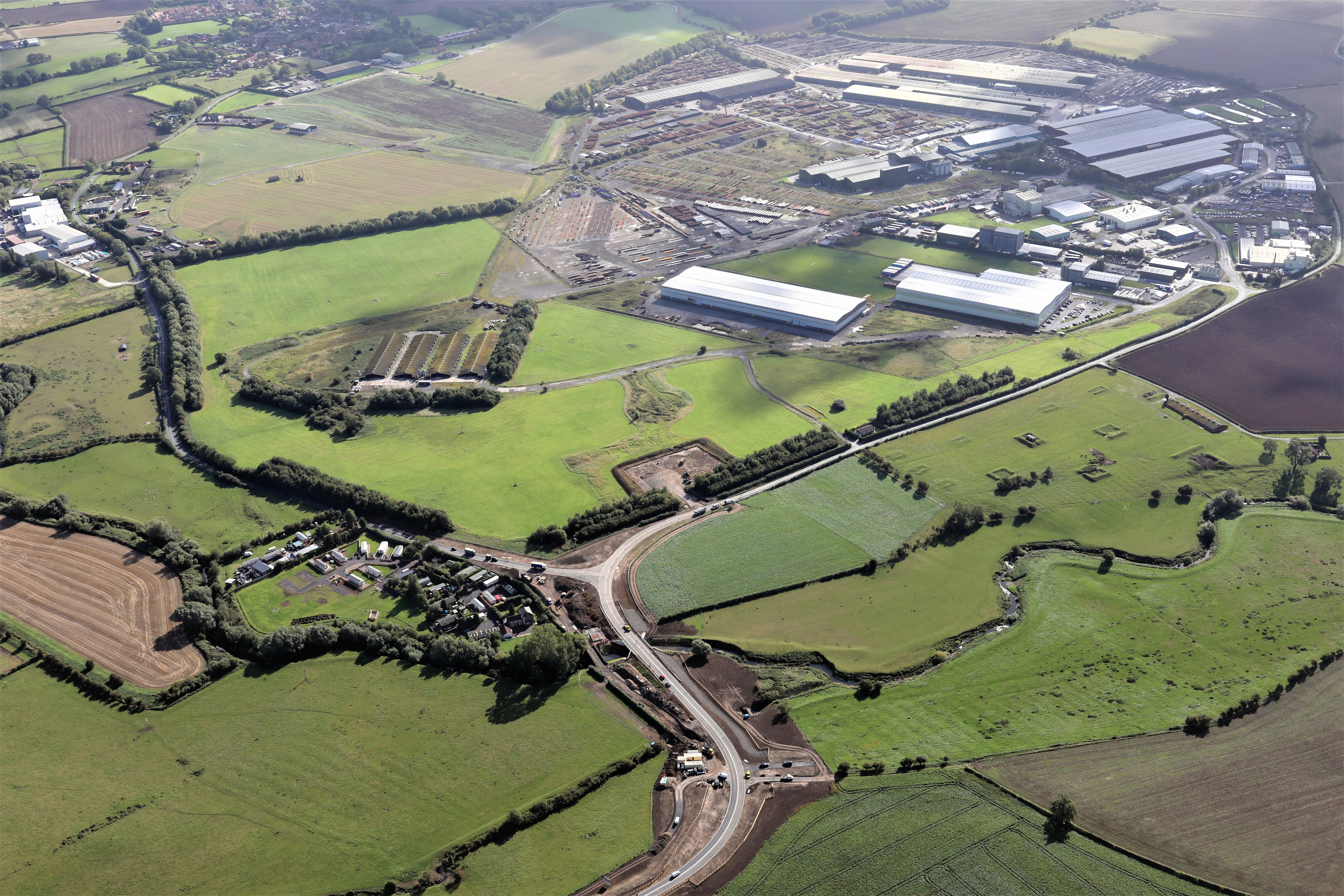 Aerial photo of Dalton New Bridge.