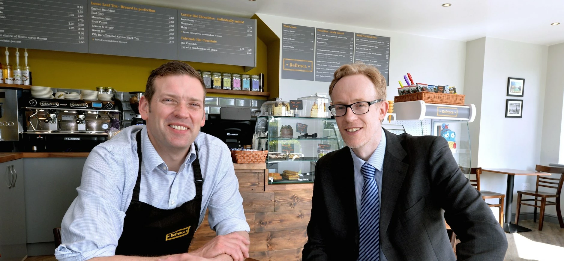 Mark Frankland, Refresca and Russell Burnett from LCF Barber Titleys. 