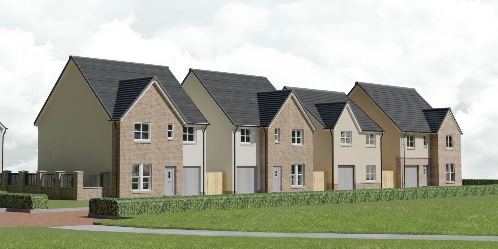 CGI of Wellwater Grove development.