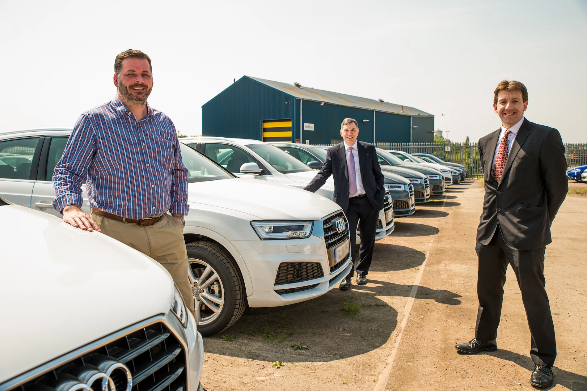 Lee Underwood, Managing Director at Autohorn Fleet Services; Brain De Vere, Relationship Manager at the York branch and Pete Sumners, Corporate and Structured Finance Director at Yorkshire Bank.