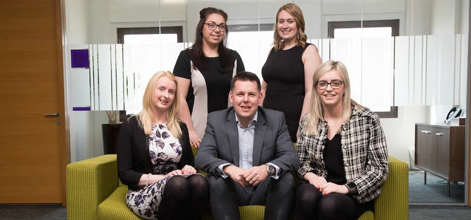 L-R: Jennifer Woods, Rebecca Tomson, Mick Frankish, Jenny Elgar and Vicki Garlick