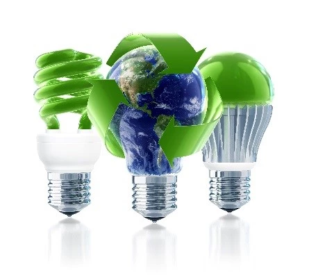 Green light bulb