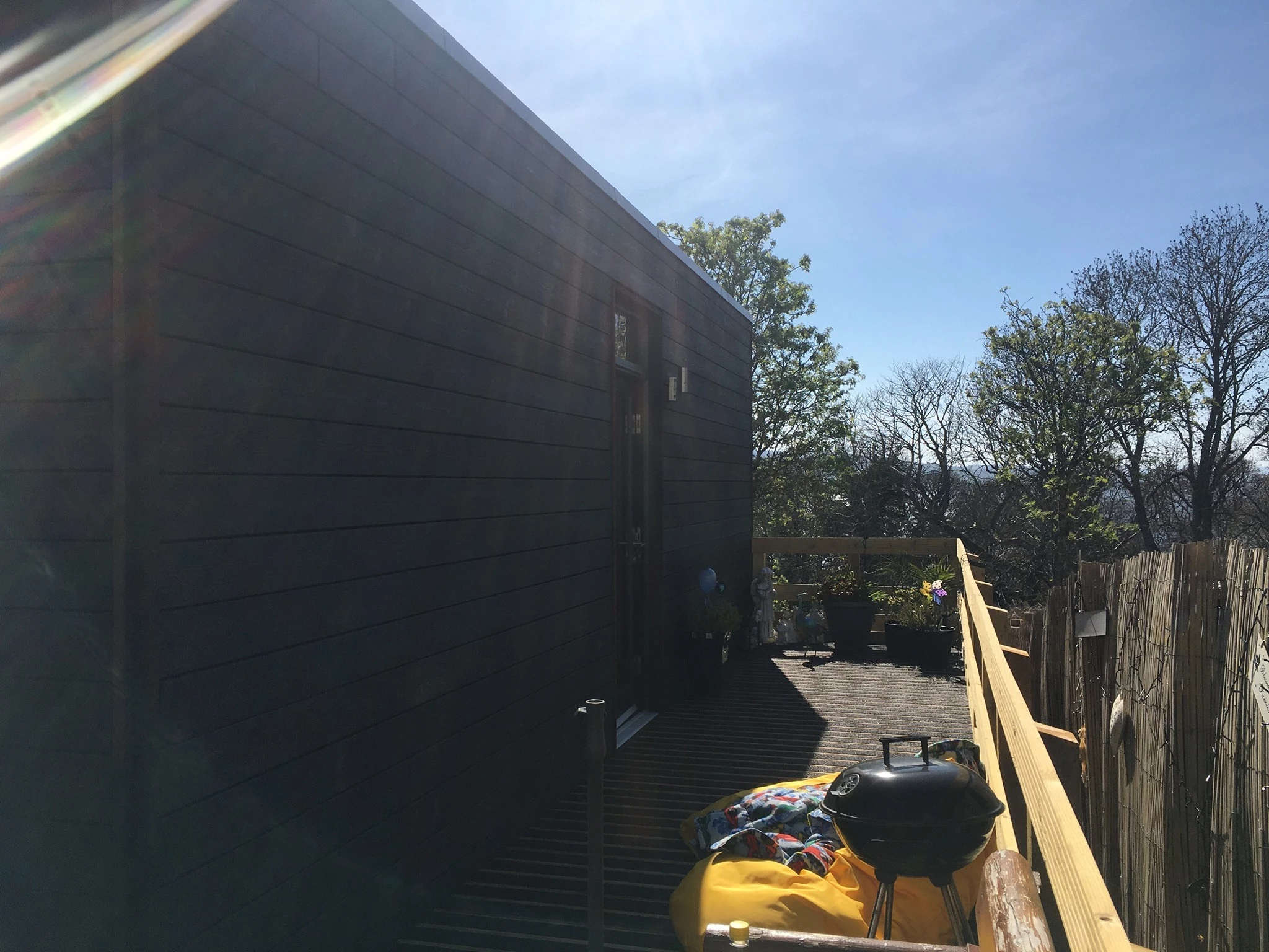 IRO external cladding on care pod