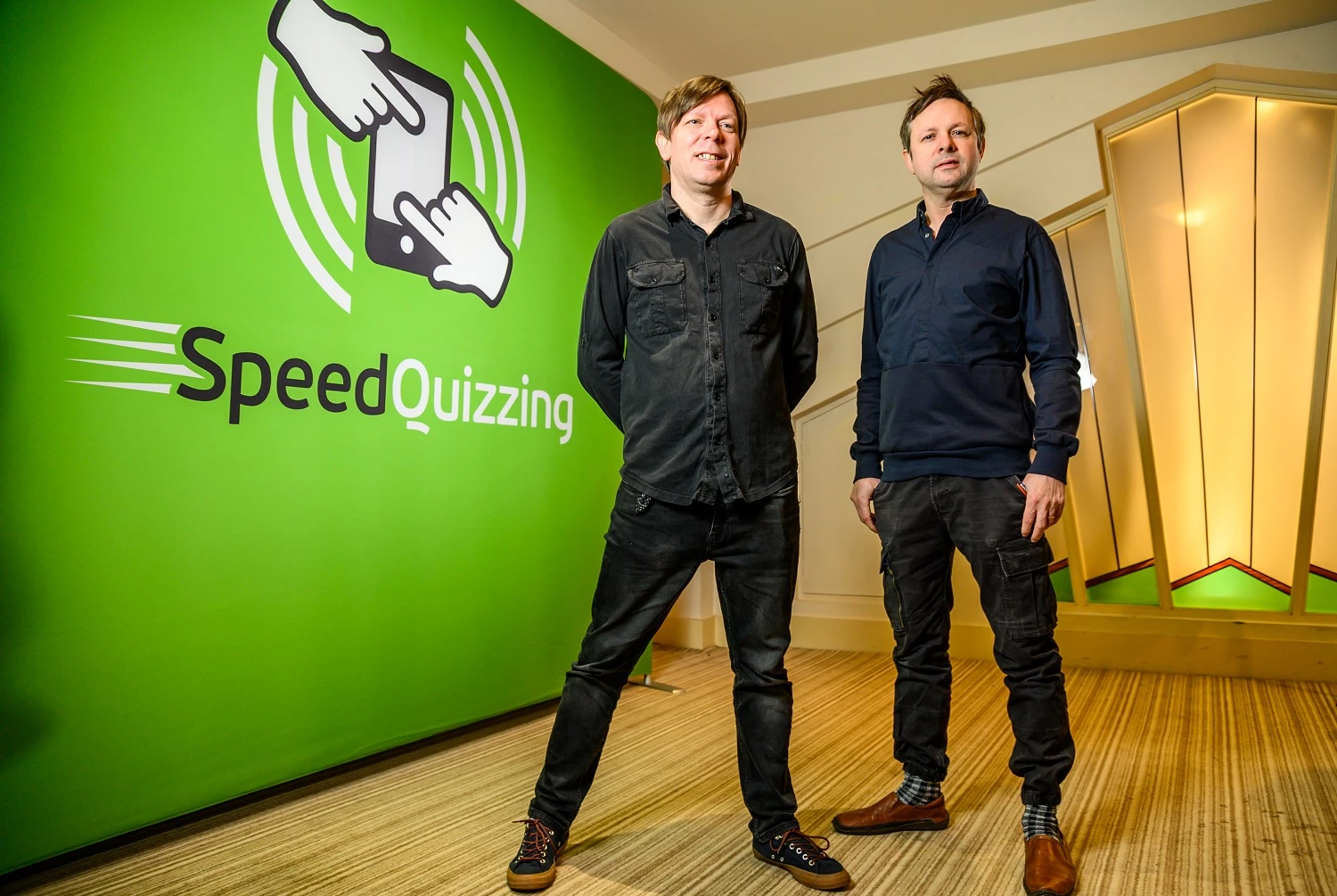 L-r SpeedQuizzing founders John and Alan Leach