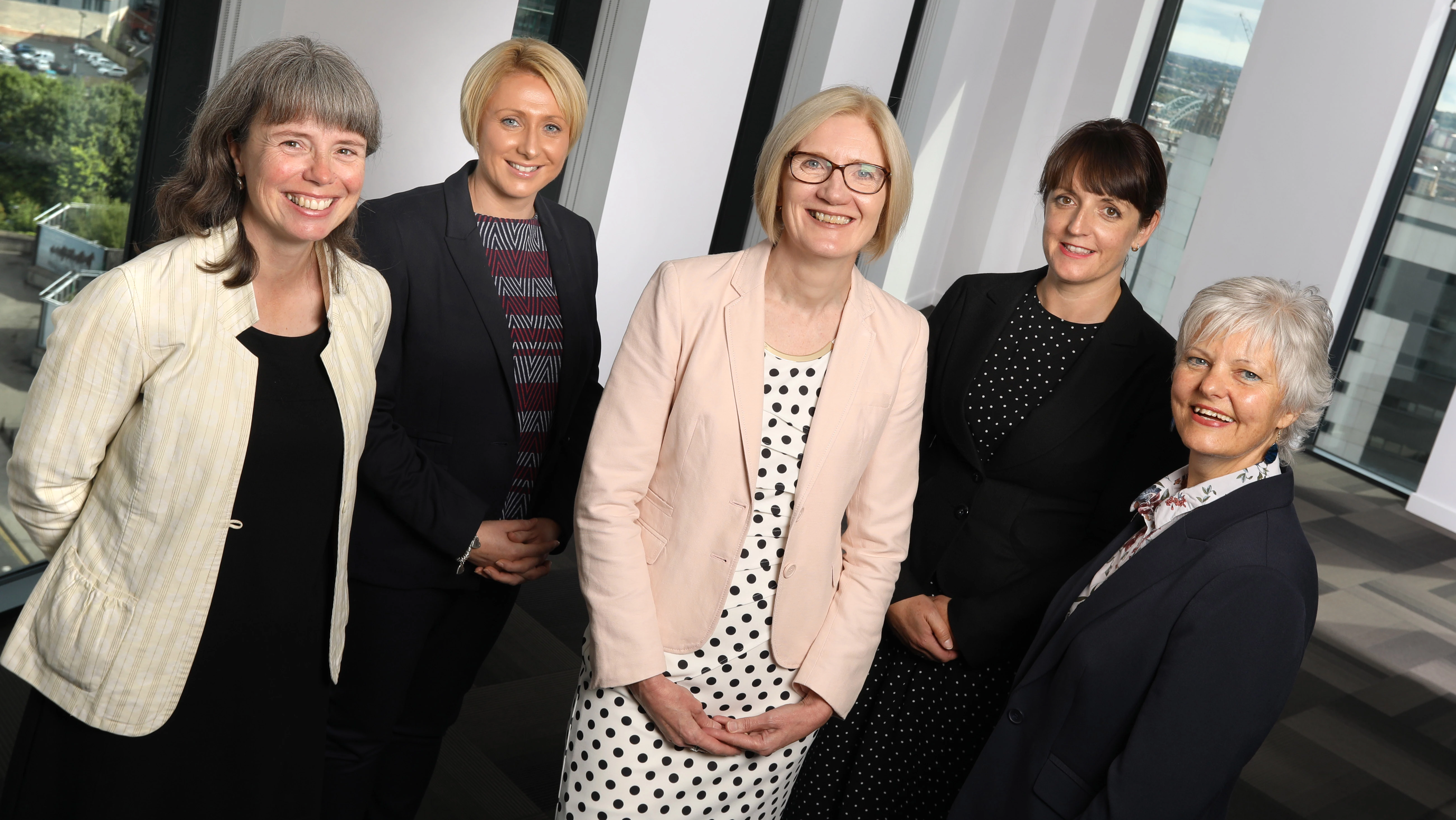 L-R: Amy Stabler, Nicola Patterson, Joanne James, Jenny Davidson and Sandra Corlett