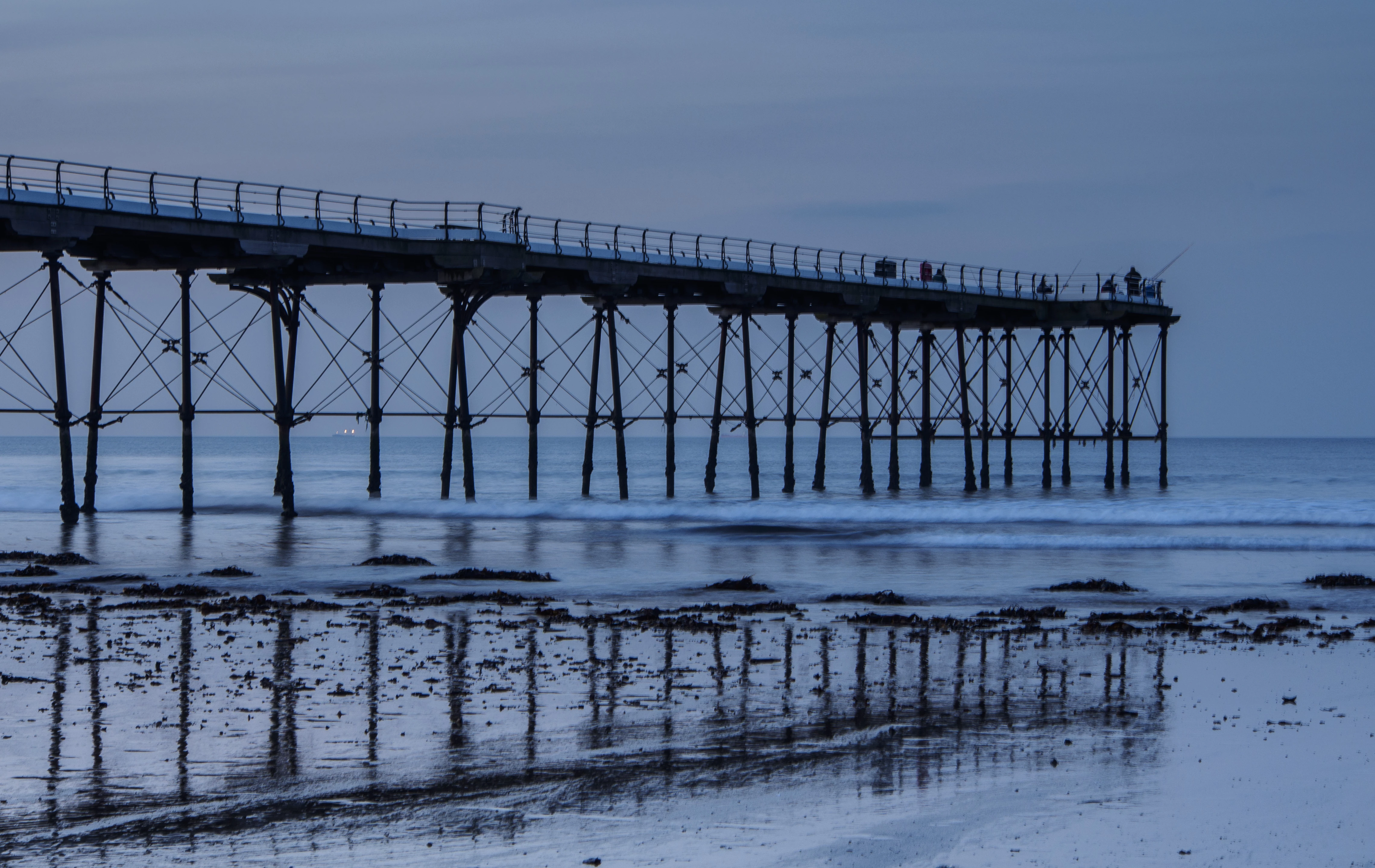 Saltburn-by-the-Sea at dusk